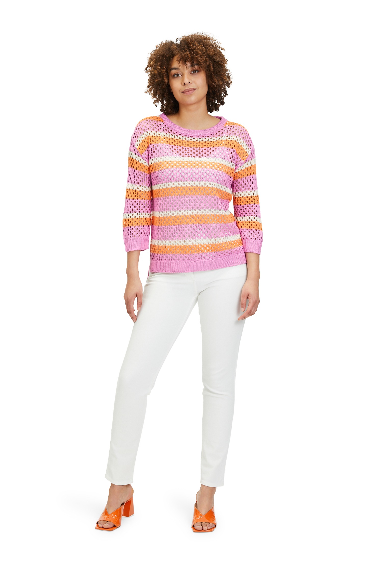 Betty Barclay Strickpullover »Betty Barclay Grobstrick-Pullover mit Streifen«, (1 tlg.), Ringel