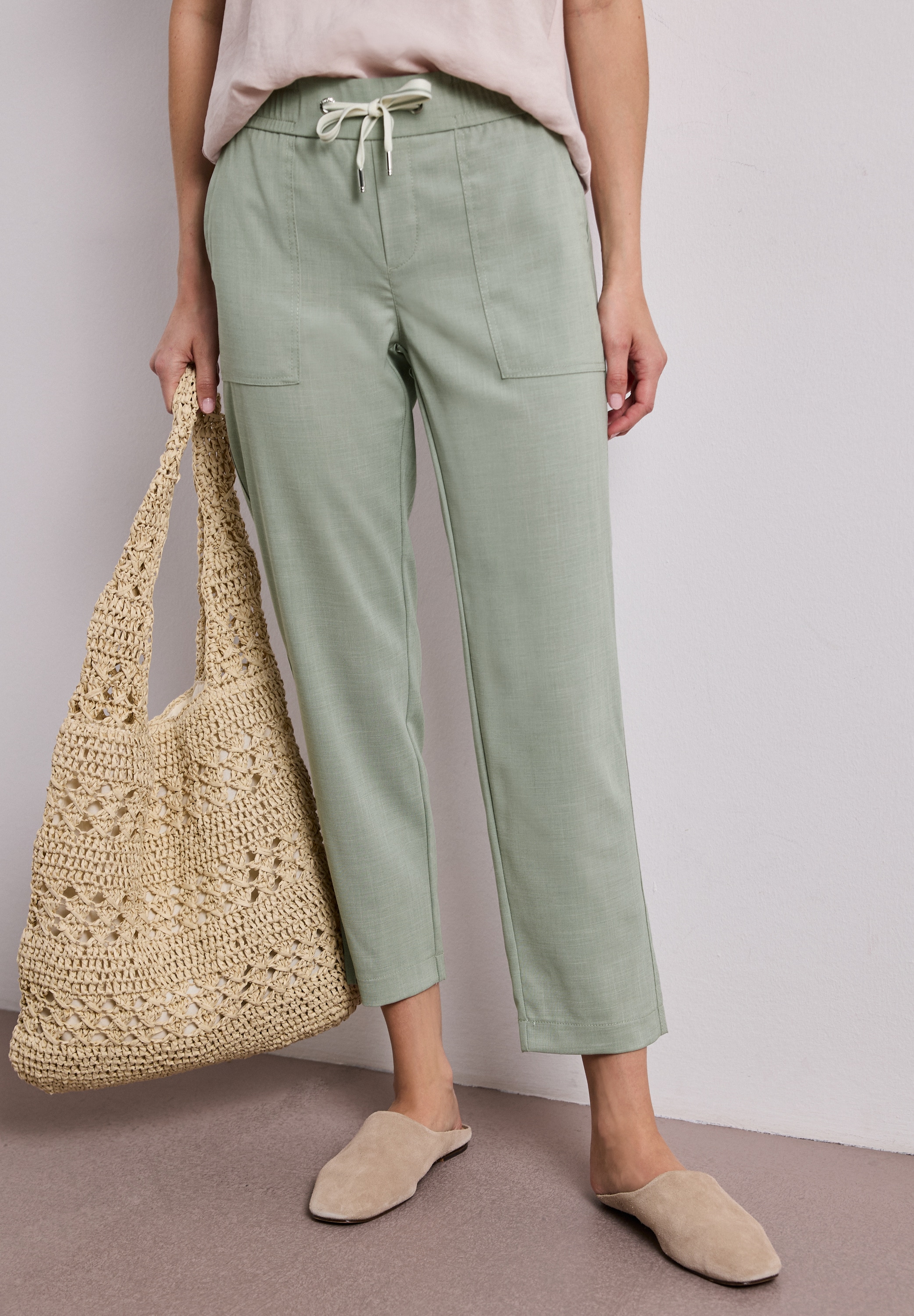 STREET ONE 7/8-Hose "Style Bonny" melierte Optik, elastischer Bund