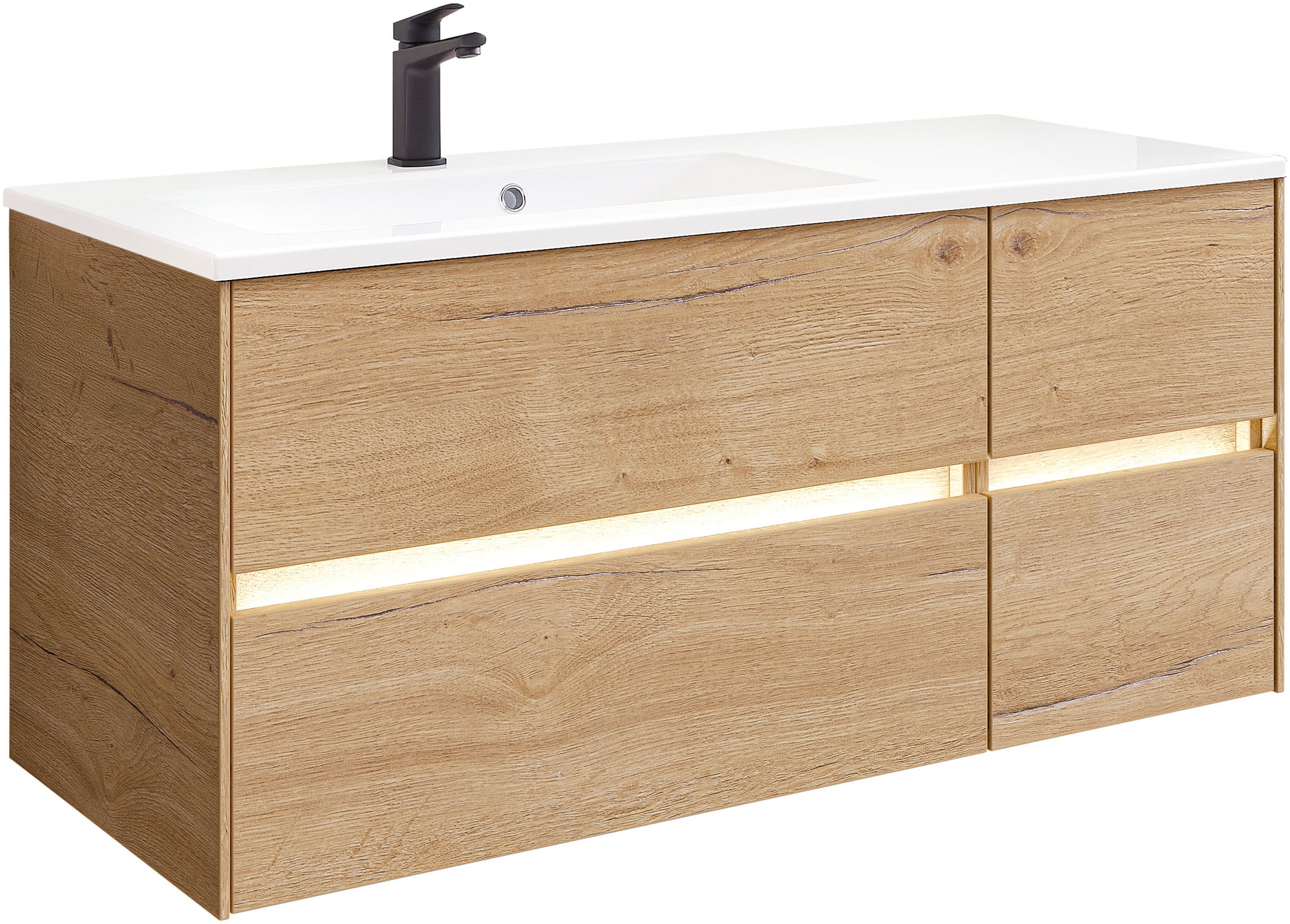Saphir Waschtisch "Solid-Surface-Waschtisch mit Unterschrank Serie 6010,vor günstig online kaufen