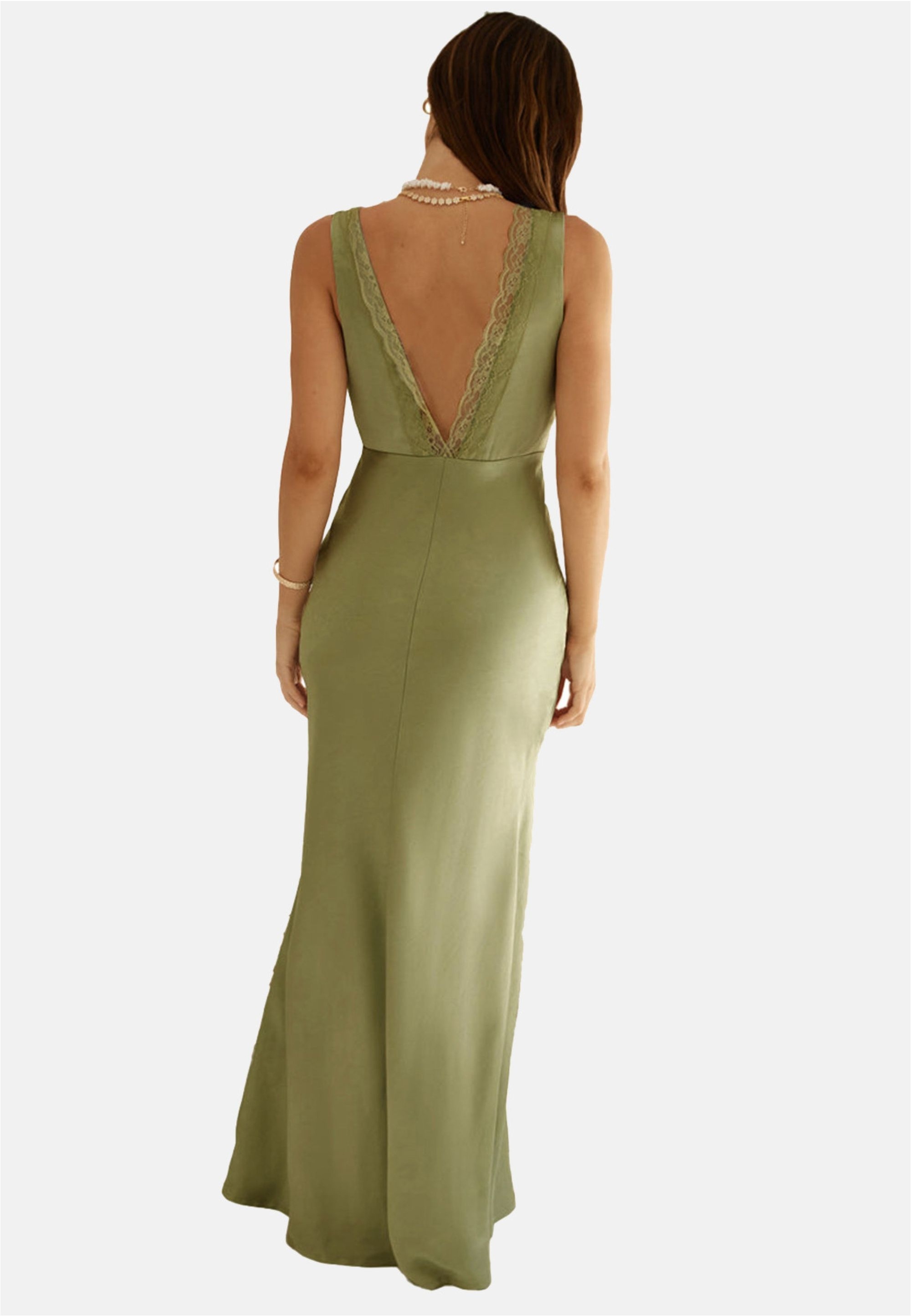 Moda Minx Jerseykleid »Ella Long Dress«, mit wunderschönem Spitzenbesatz an den Trägern