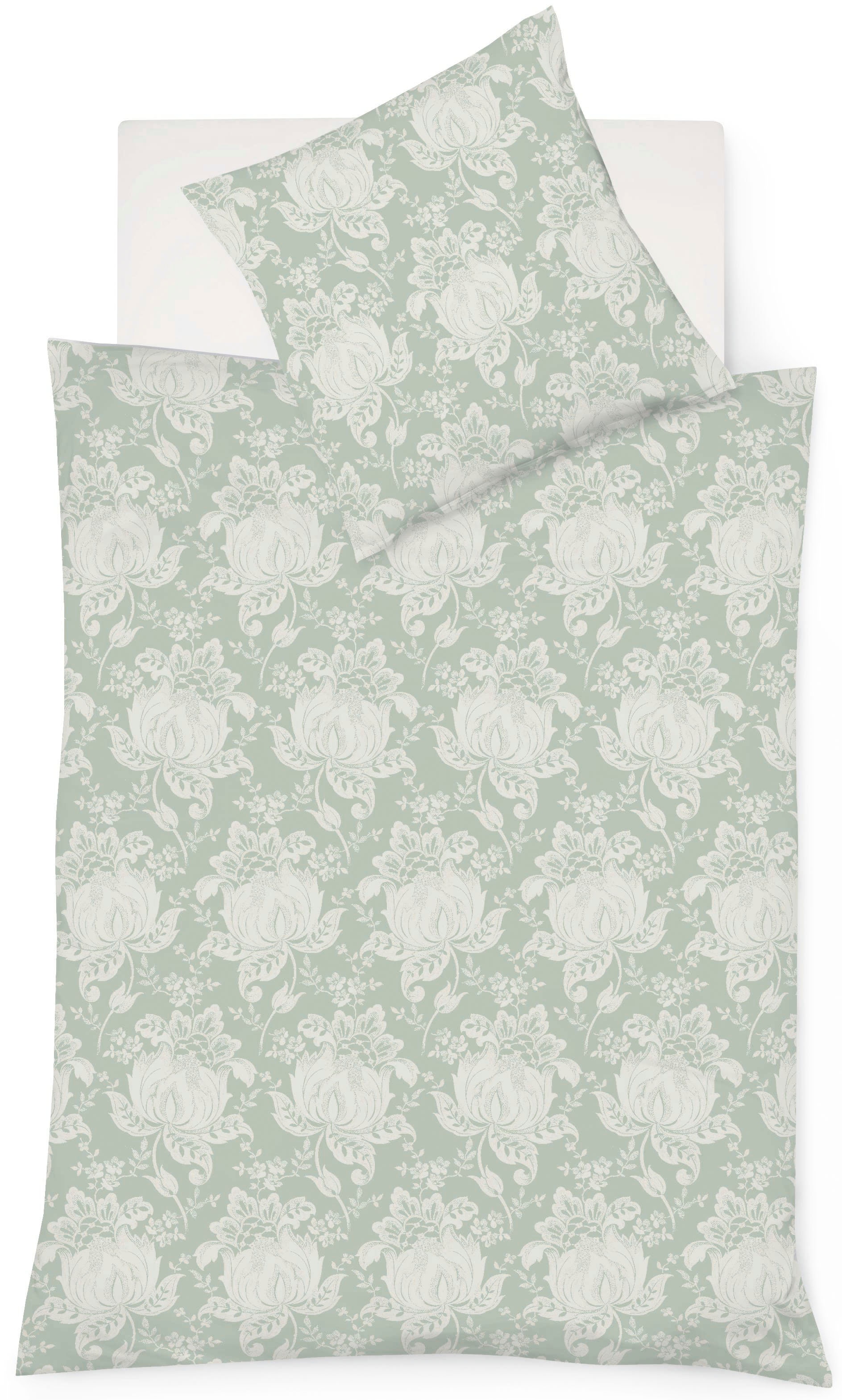 fleuresse Bettwäsche "Lech 4390" 2 Stk. Jacquard Flanell, Baumwolle, in Gr. 135x200, 155x220, 200x200cm