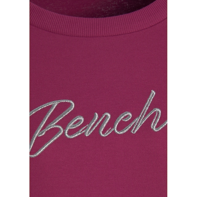 Bench. Sweatshirt, mit glänzender Logostickerei, Loungewear bestellen | BAUR