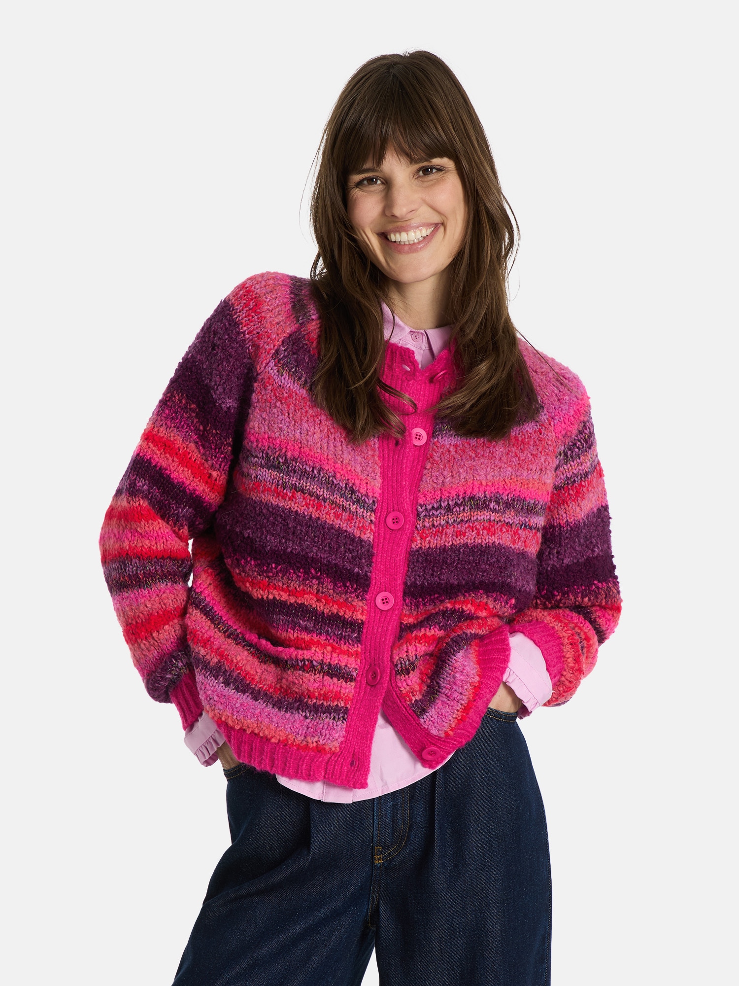 Lieblingsstück Strickjacke "AmeliaL" mit Alpakawolle und Wolle günstig online kaufen