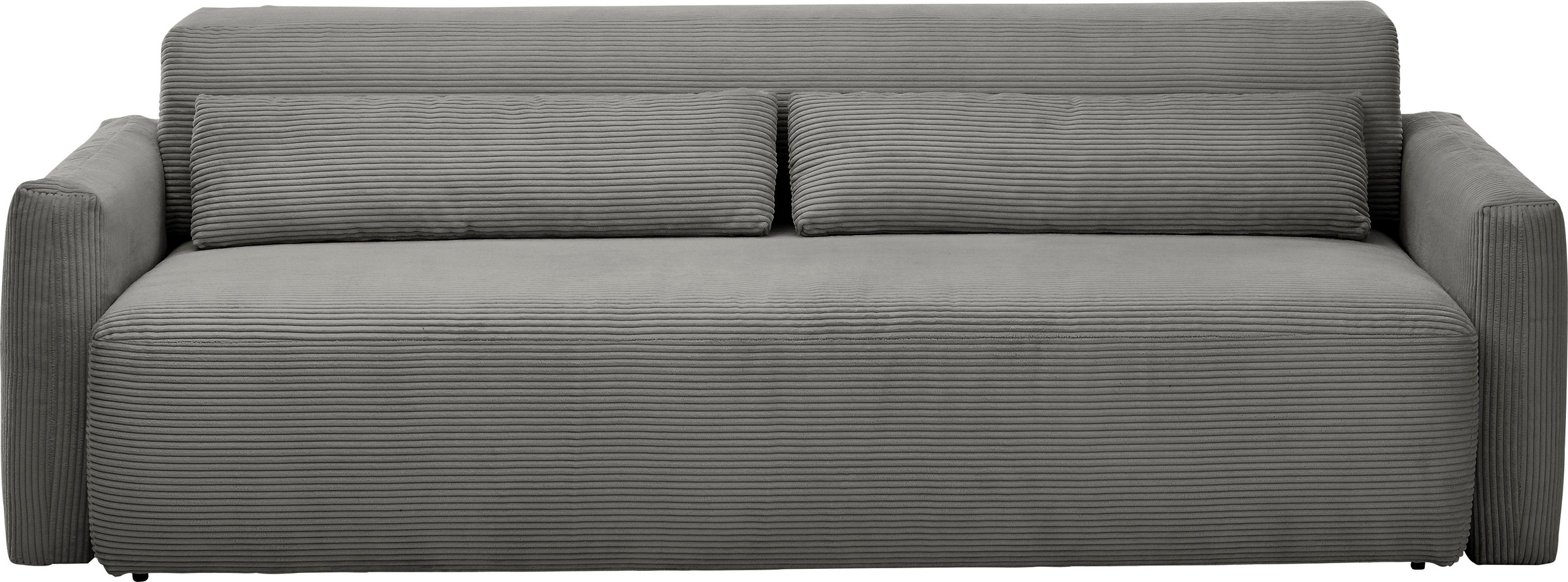 INOSIGN Schlafsofa »Donka Dauerschläfer-geeignet, belastbar bis 270 kg, incl. Bettlkasten«, mit Armlehnen, Breite 232 cm, auch in Cord, Tonnentaschen-Federkern
