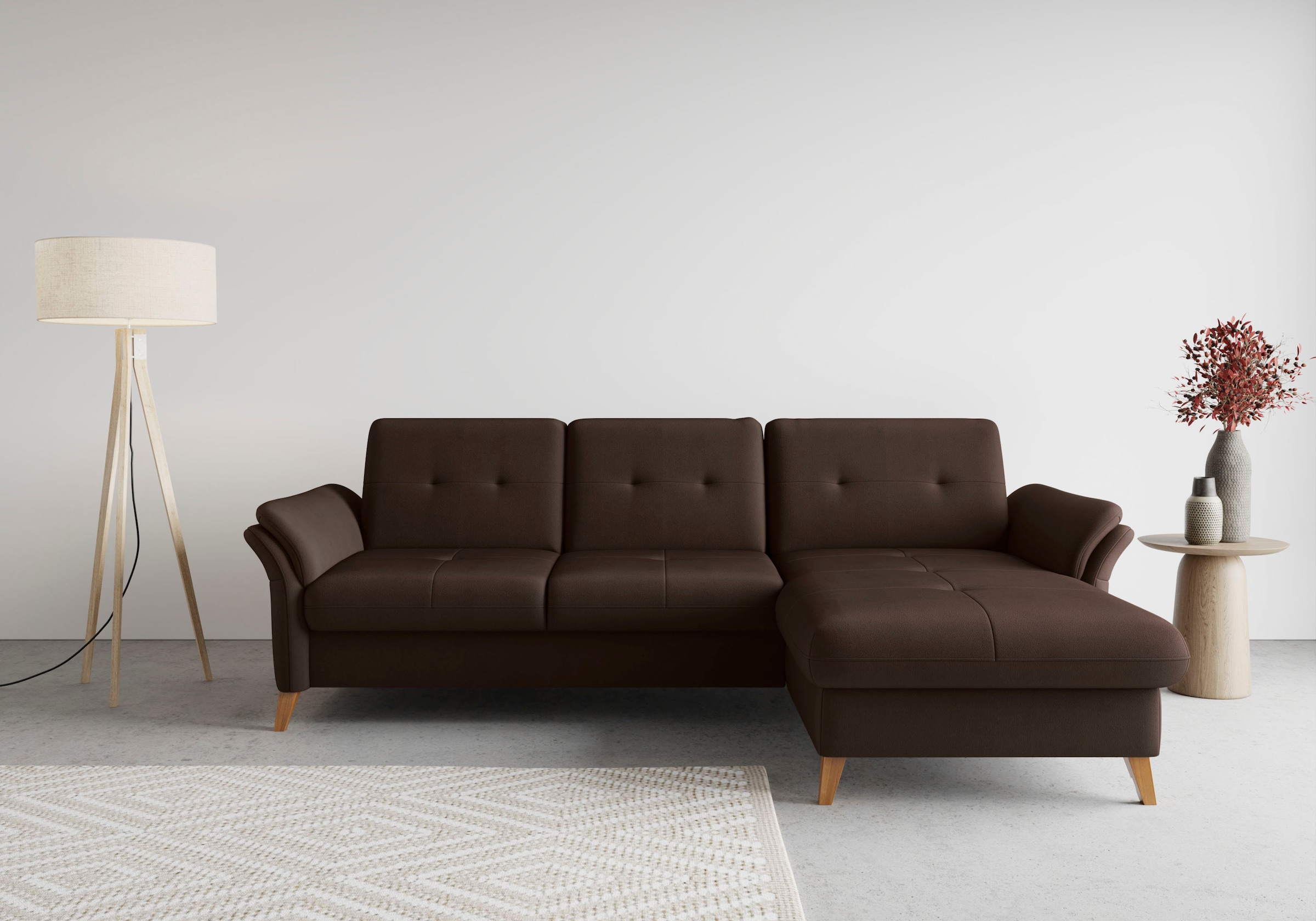 sit&more Ecksofa "Göteborg", Sitztiefenverstellung und Federkern, wahlweise günstig online kaufen