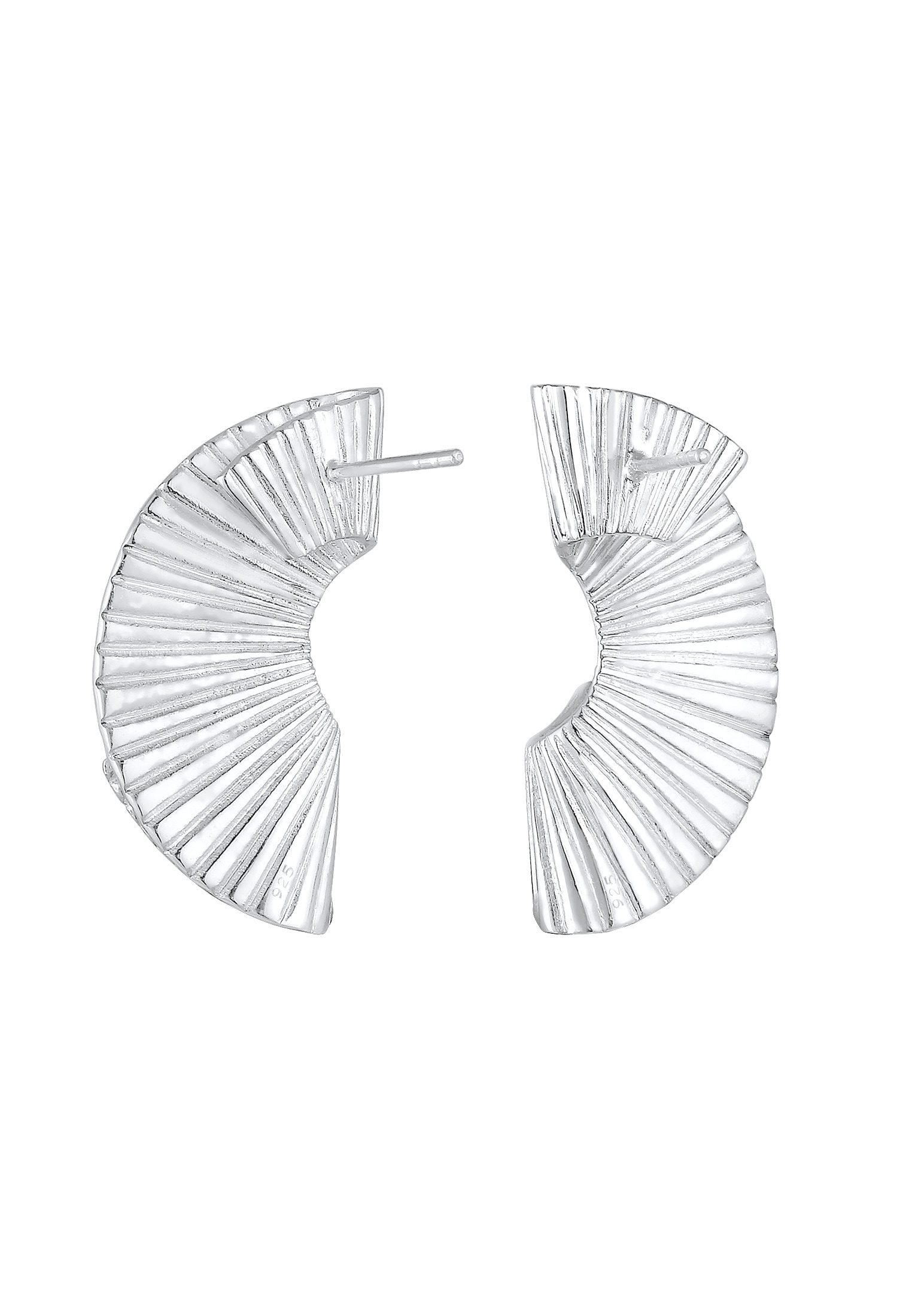 Elli Premium Paar Ohrstecker »Hänger Fächer Form Trend 925 Silber«