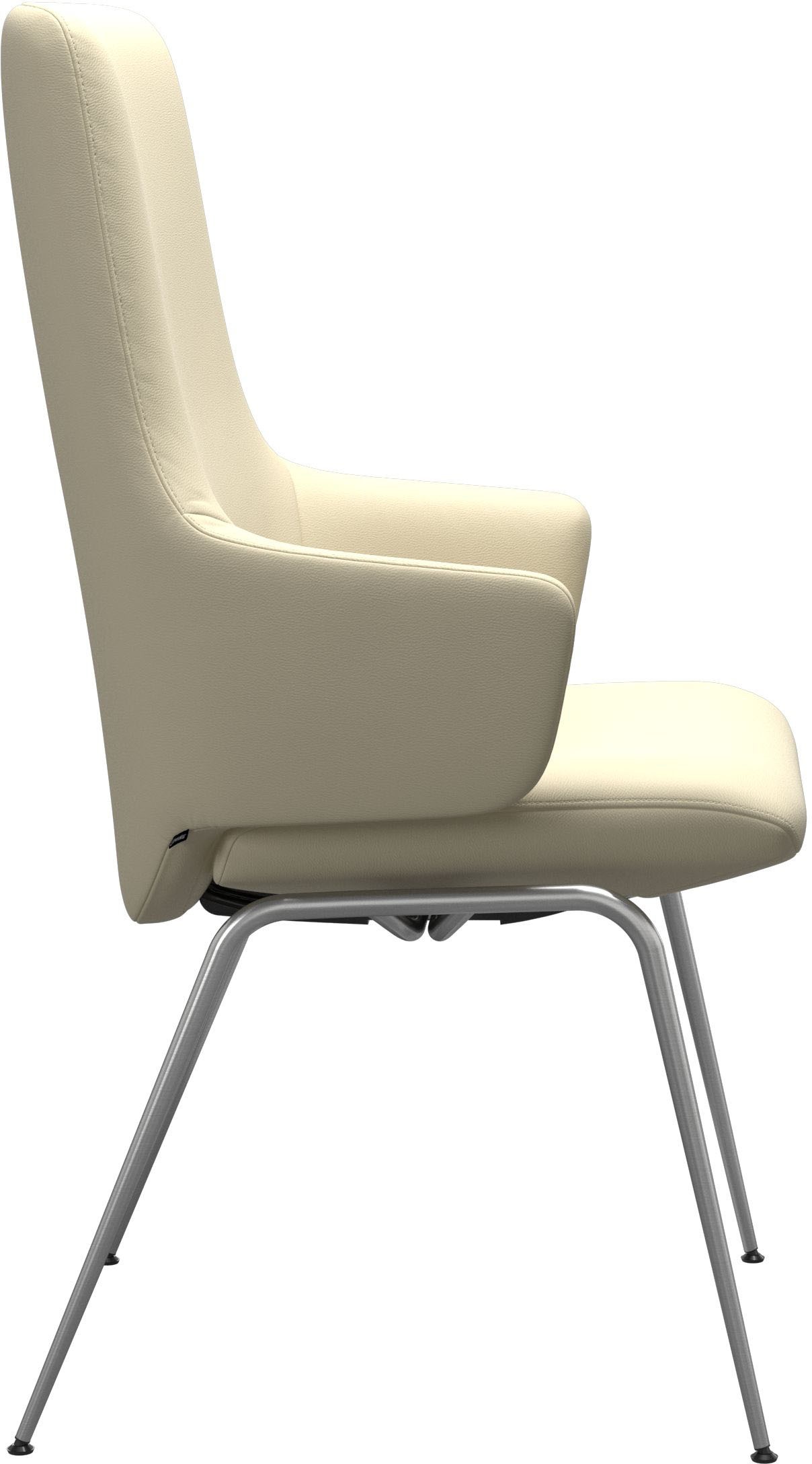 Stressless® Polsterstuhl »Laurel«, Leder PALOMA, High Back mit Armlehne, Größe L, mit Beinen aus Stahl in Chrom