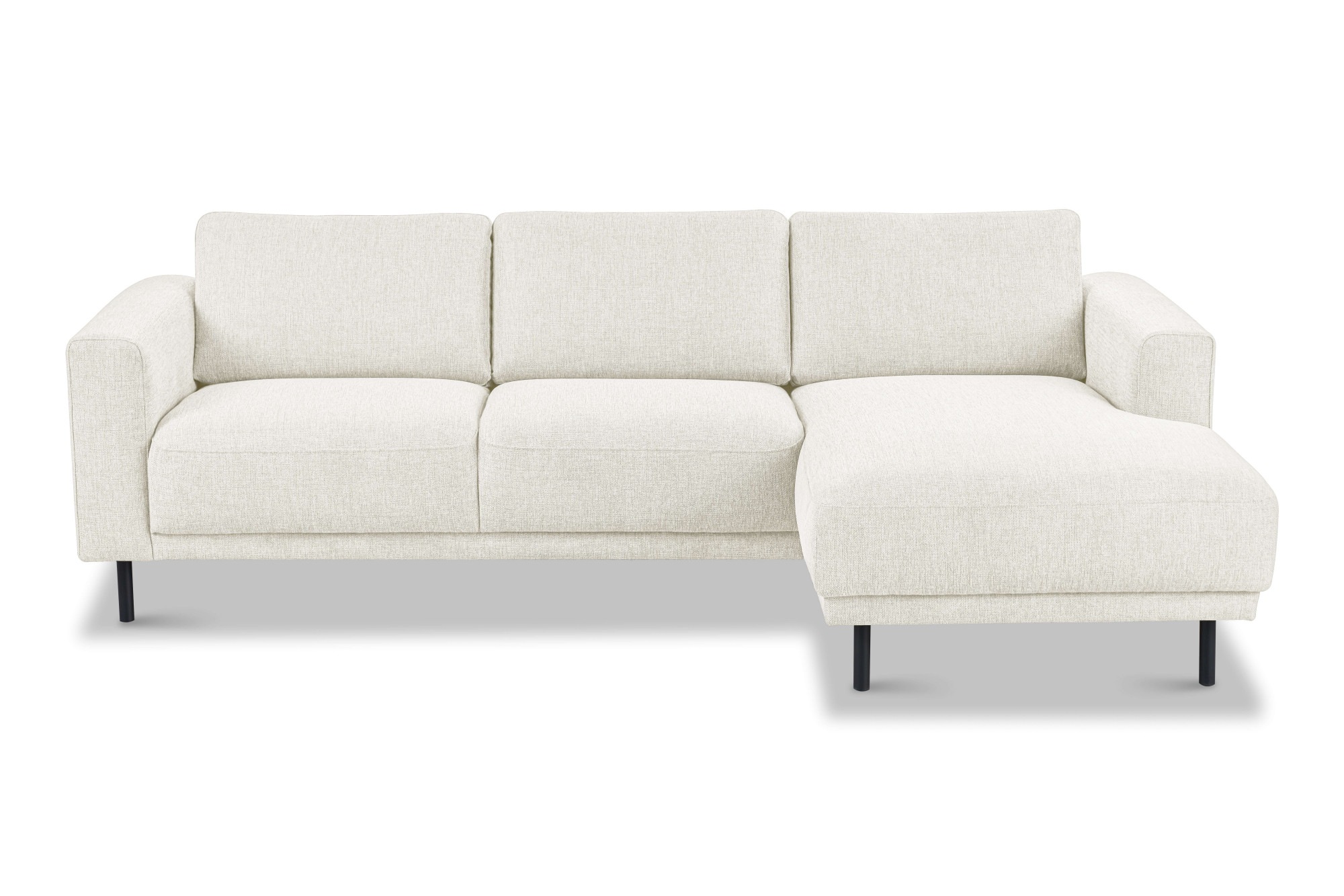 Home affaire Ecksofa »Sveeva, L-Form, B.238 cm, schwarze Metallfüße« langlebiger Webstoff, mit Wellenunterfederung, viele Farben