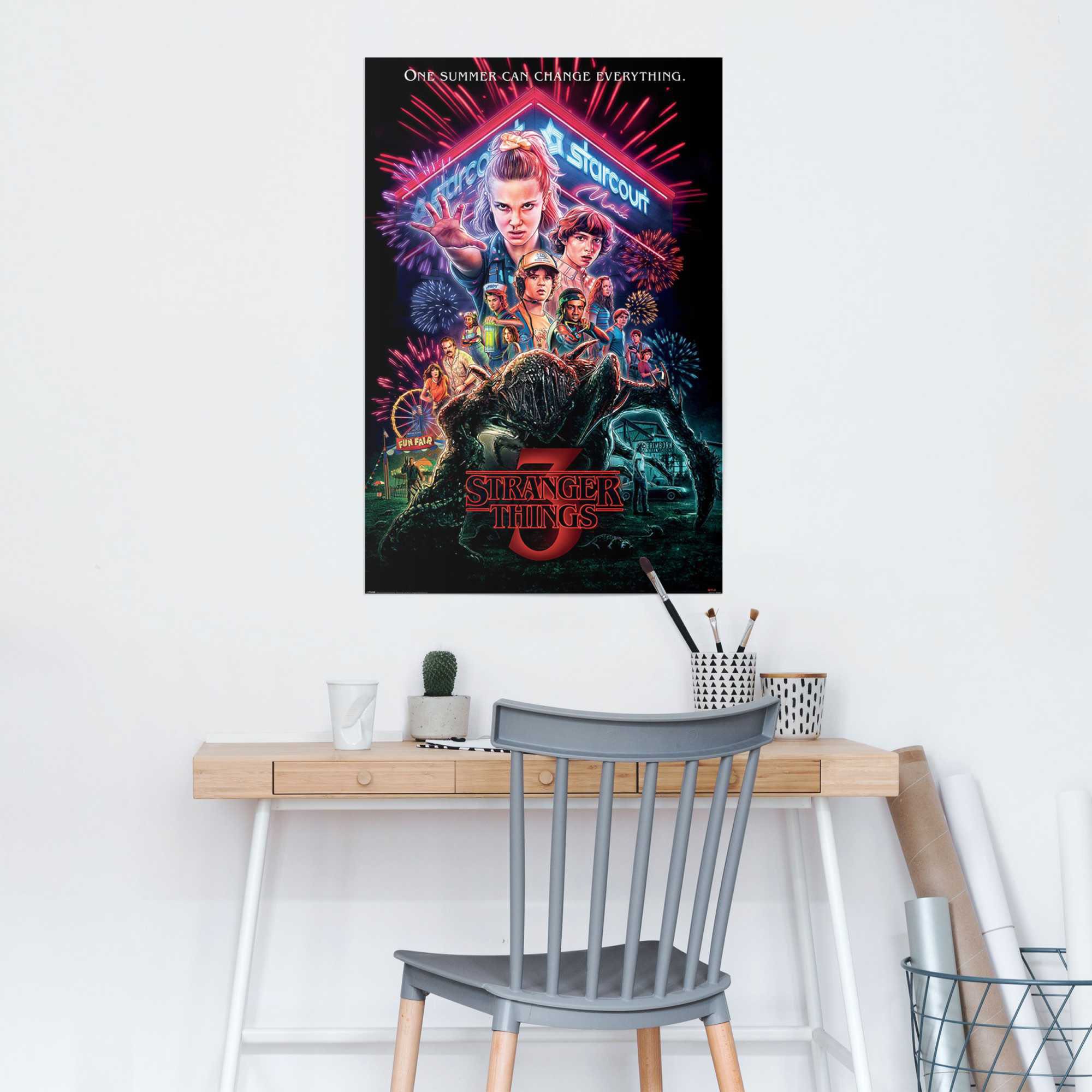of - Stranger Mike Reinders! Eleven«, »Poster Poster Netflix 85 Summer - bestellen BAUR - St.) (1 Serien, | Things