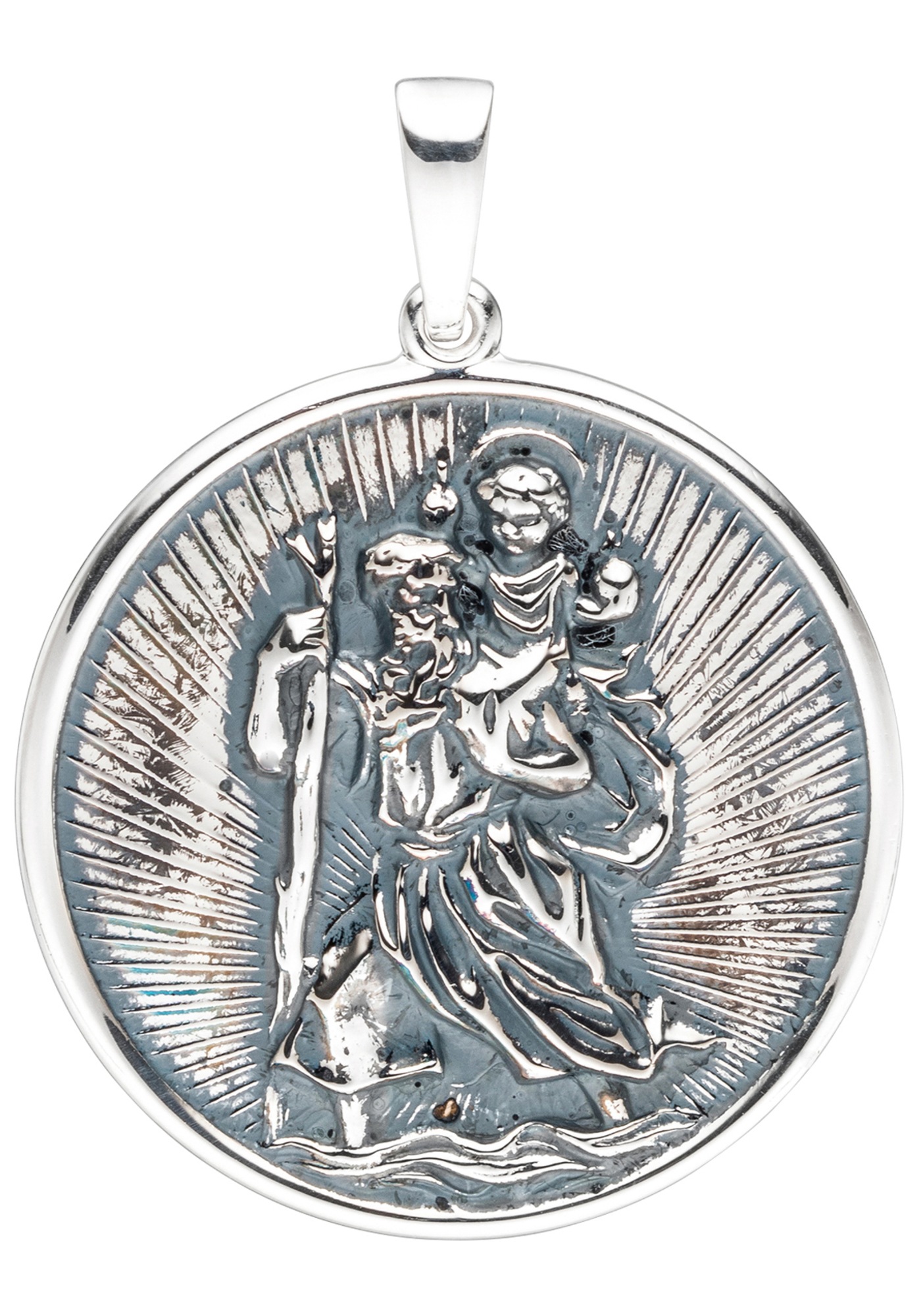 JOBO Runder Anhänger »Schutzpatron Christopherus«, rund 925 Silber  bestellen | BAUR