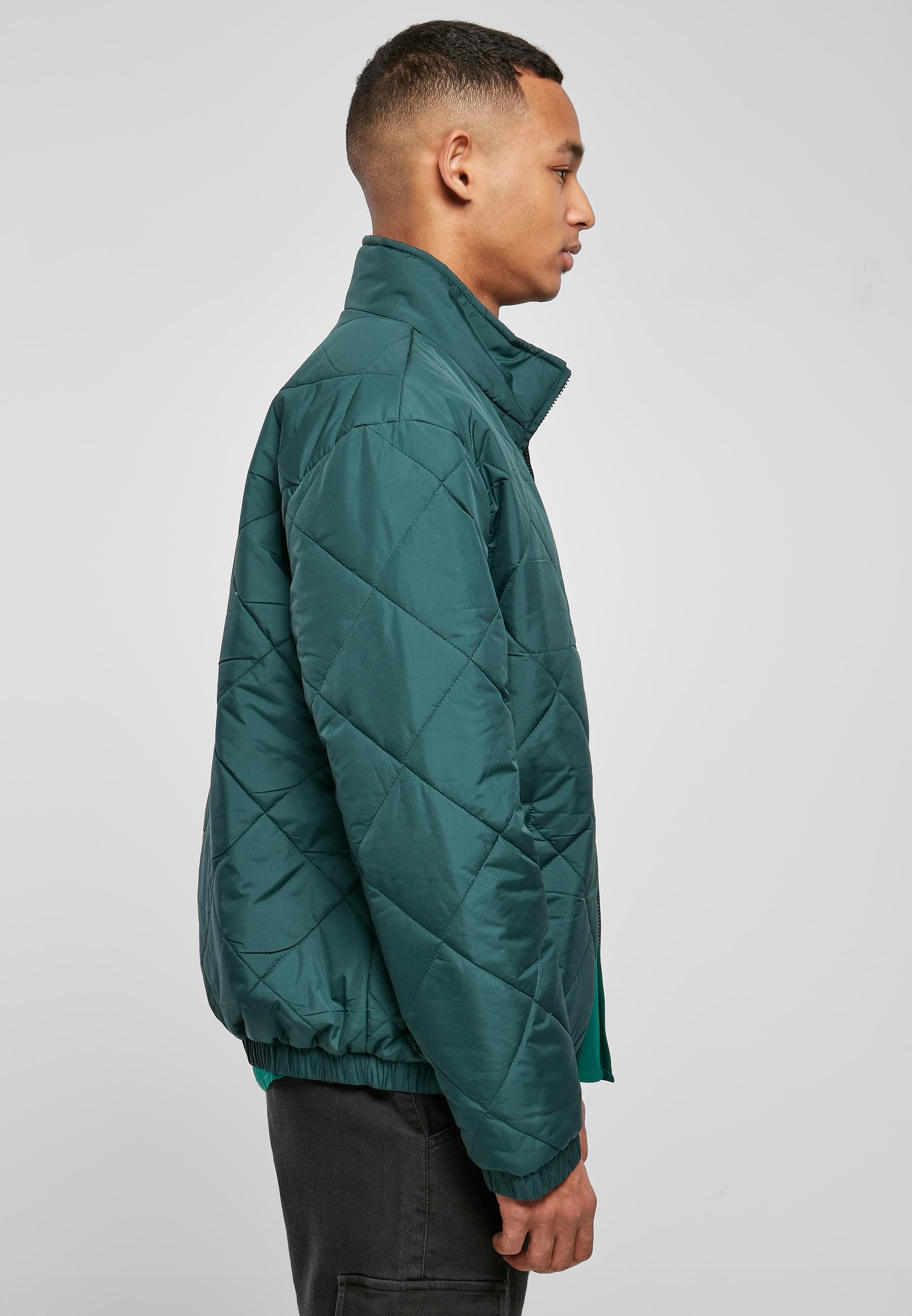 URBAN CLASSICS Anorak »Urban Classics Herren Diamond Quilted Short Jacket«, (1 St.), ohne Kapuze