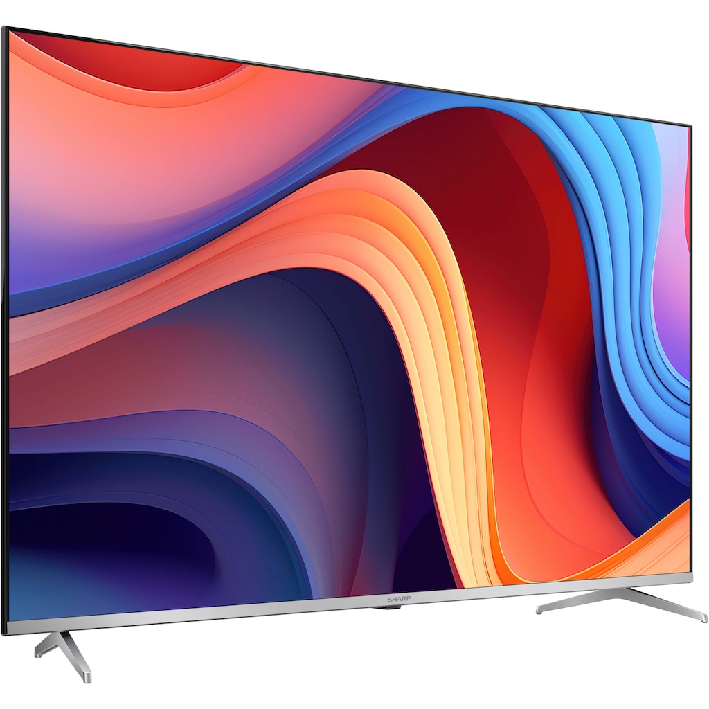 Sharp QLED-Fernseher »SHARP 55GP6260E Quantum Dot Google TV 139 cm (55 Zoll) 4K Ultra HD«, 139 cm/55 Zoll, 4K Ultra HD, Google TV-Smart-TV