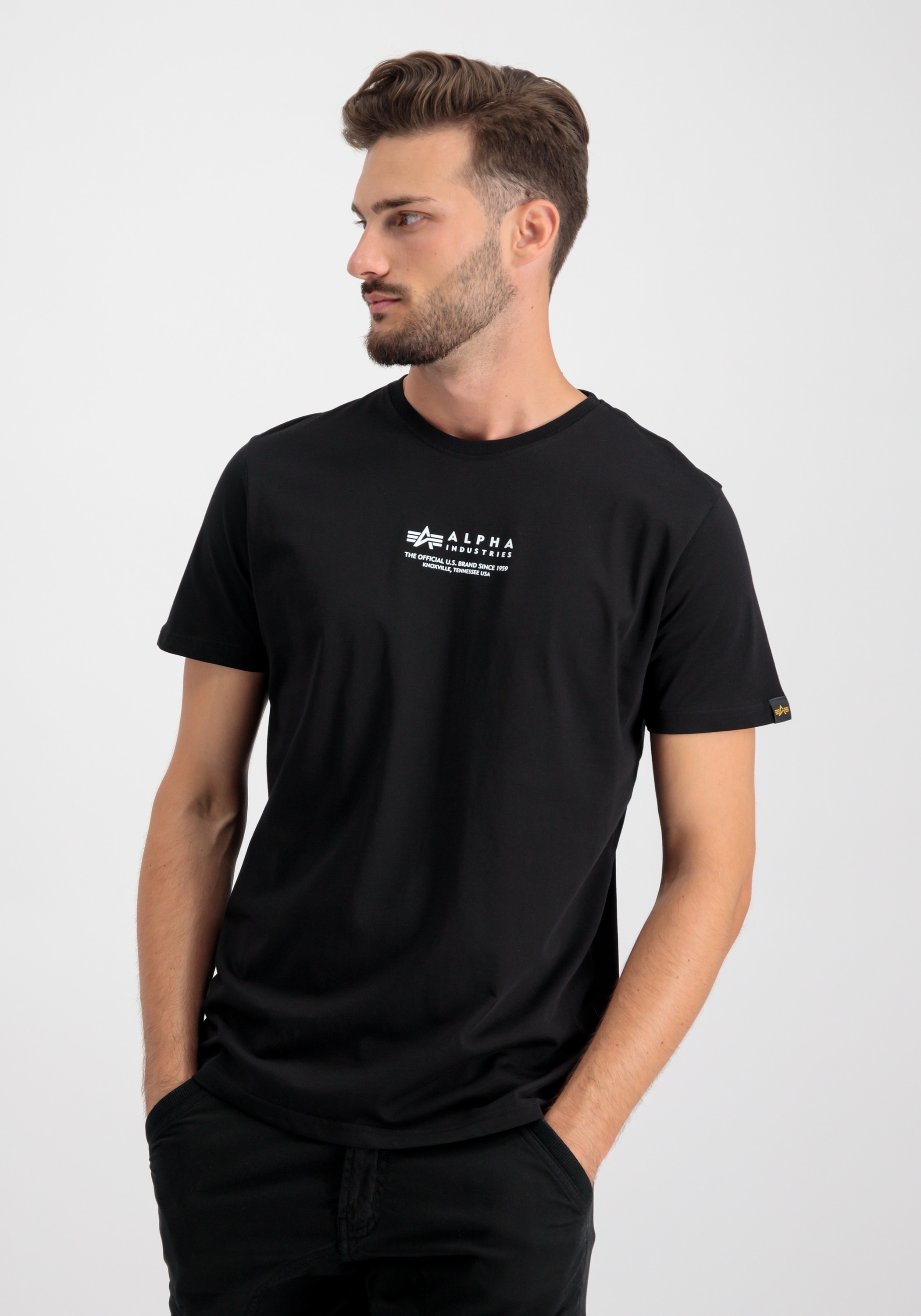 Alpha Industries T-Shirt "Alpha Industries Men - T-Shirts Alpha Wording T" günstig online kaufen