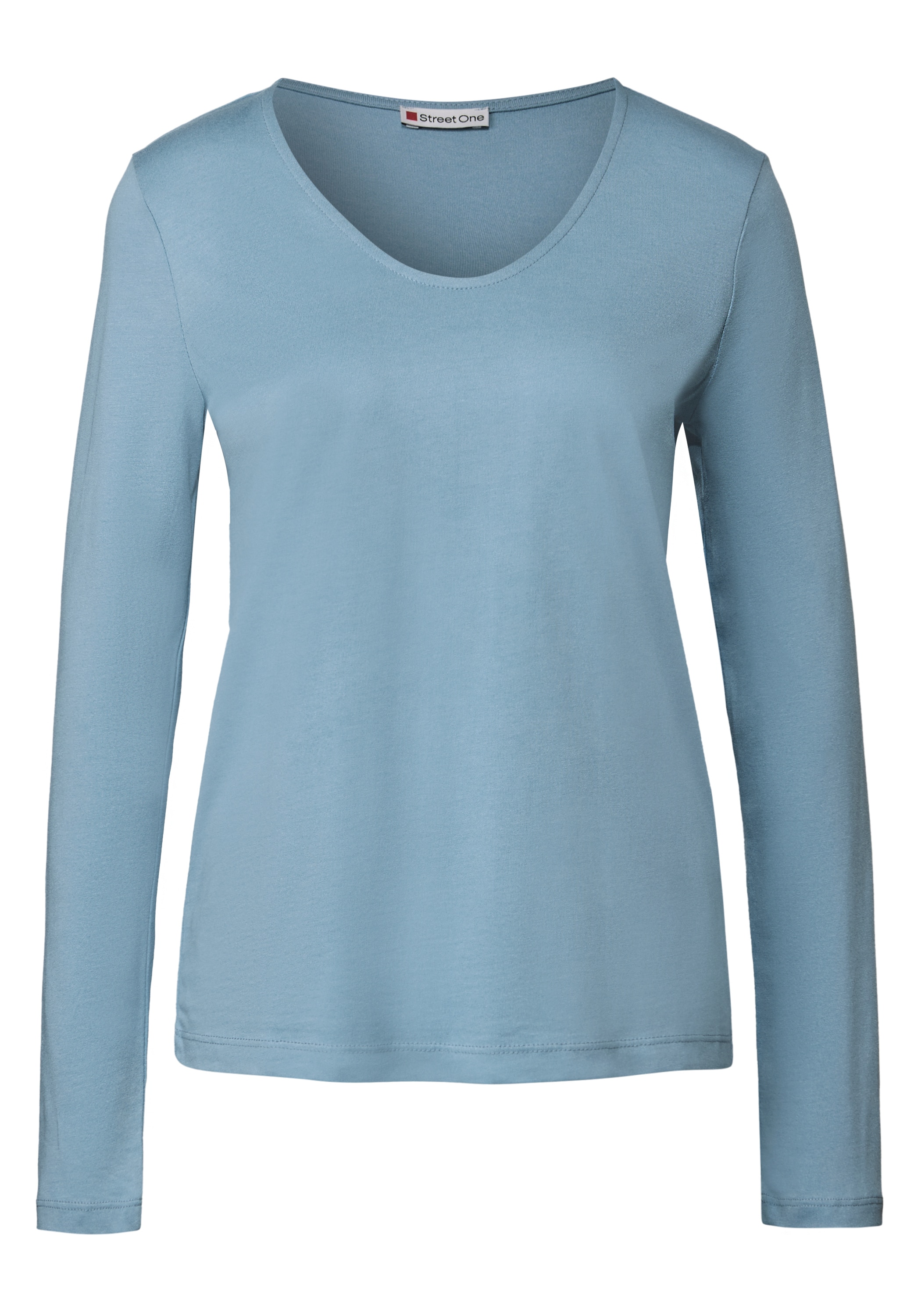 STREET ONE Langarmshirt, im soften Baumwoll-Mix