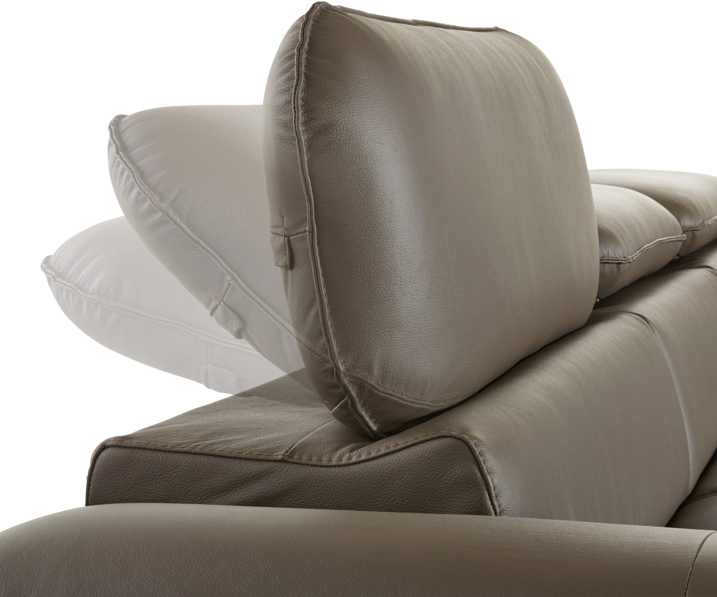COTTA Polstergarnitur »Driver L-Form«, (Set), Set bestehend aus: Ecksofa mit Kopfteilverstellung & Hocker