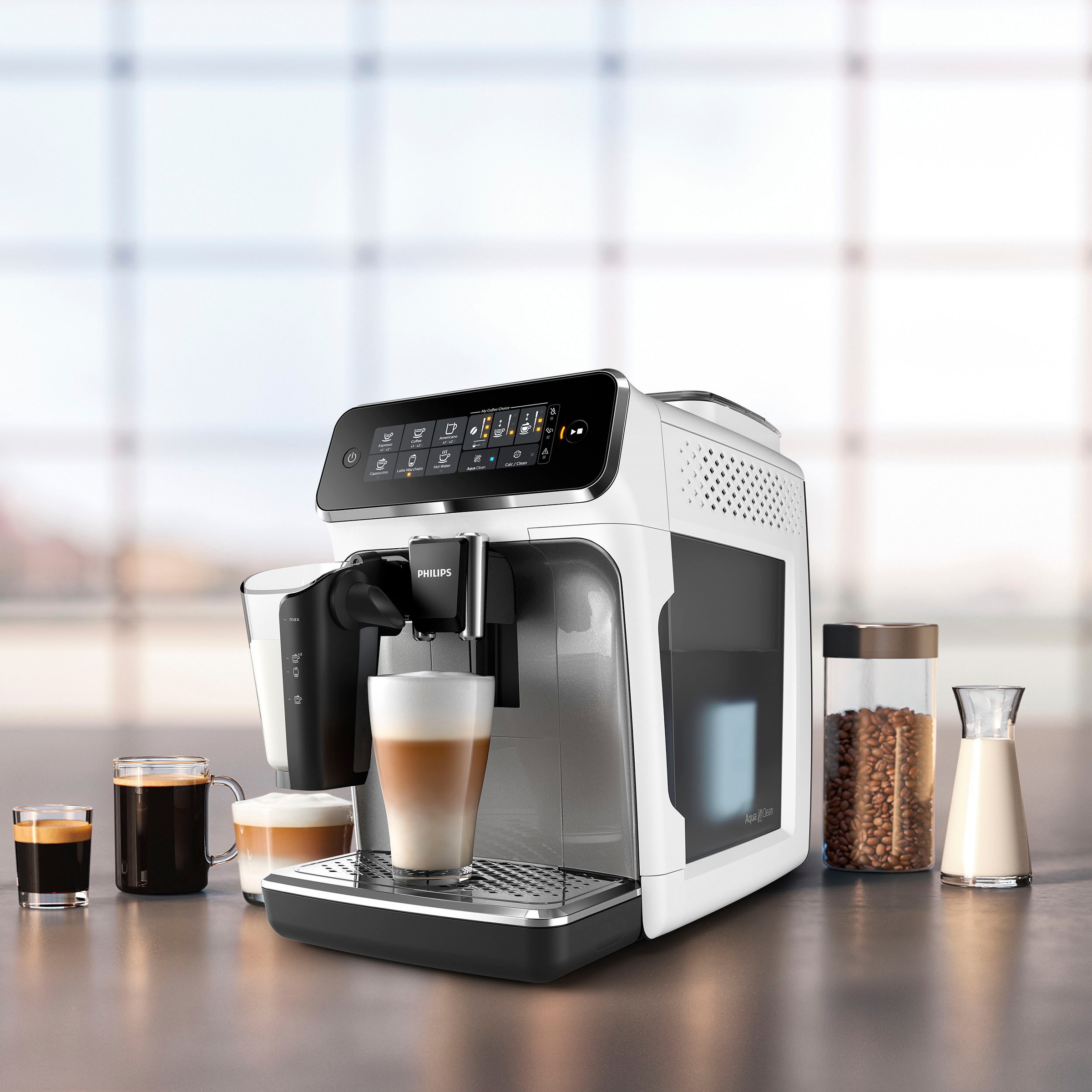Philips BAUR weiß EP3243/70 online LatteGo«, »3200 kaufen Serie | Kaffeevollautomat