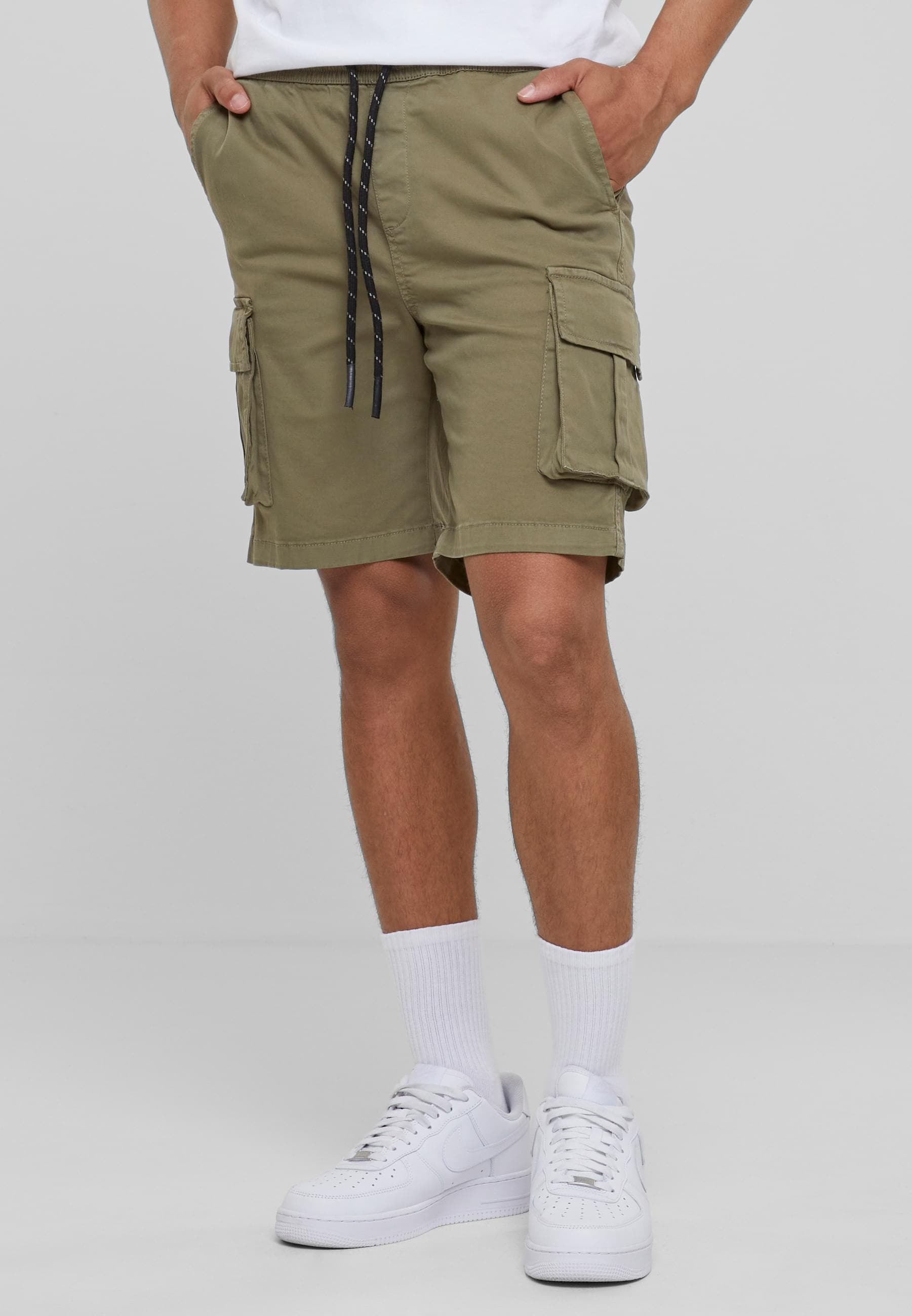 URBAN CLASSICS Stoffhose »Urban Classics Herren Drawstring Cargo Shorts«, (1 tlg.)