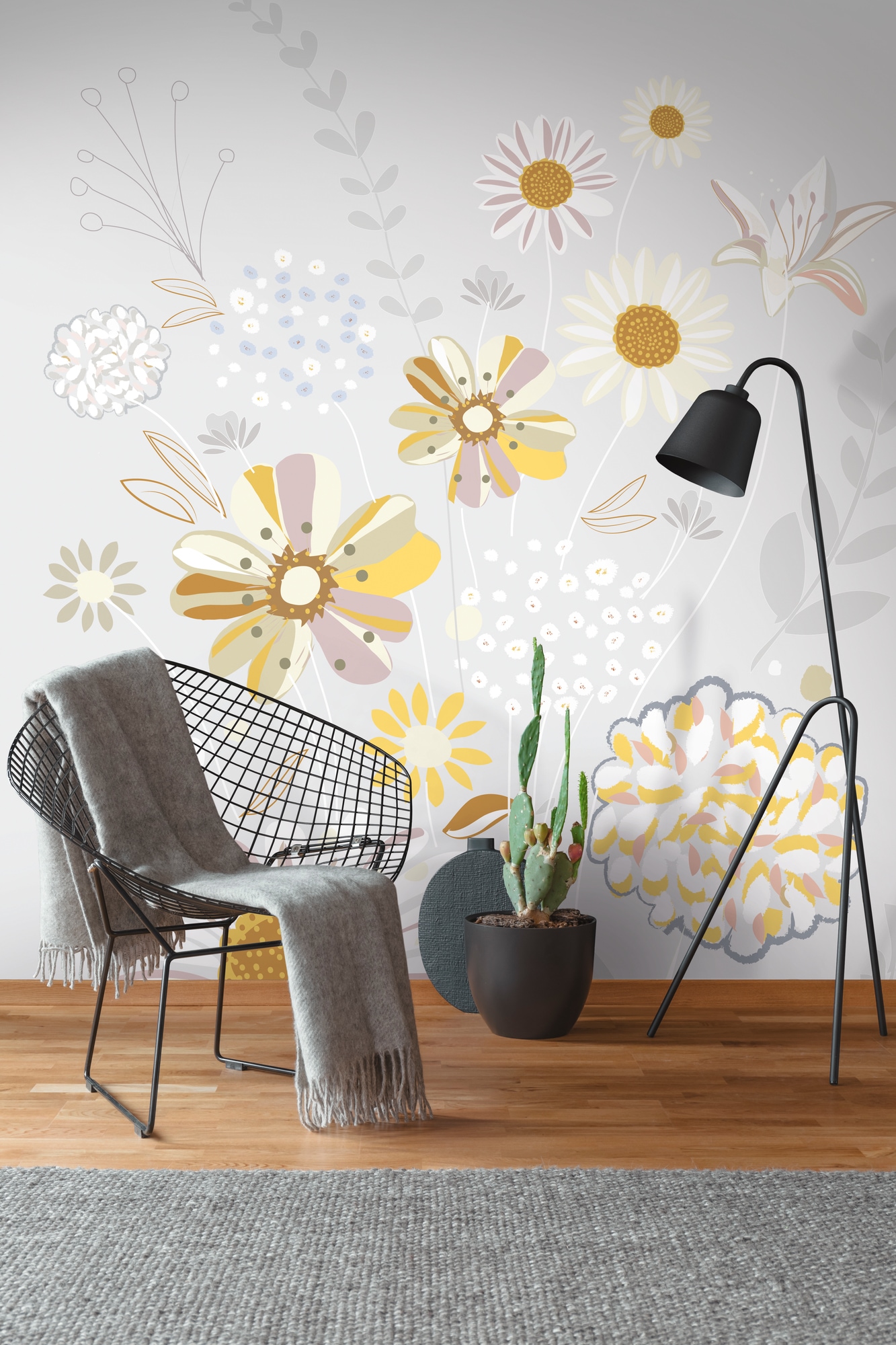 living walls "Fototapete Floral" matt glatt Blumentapete Floral