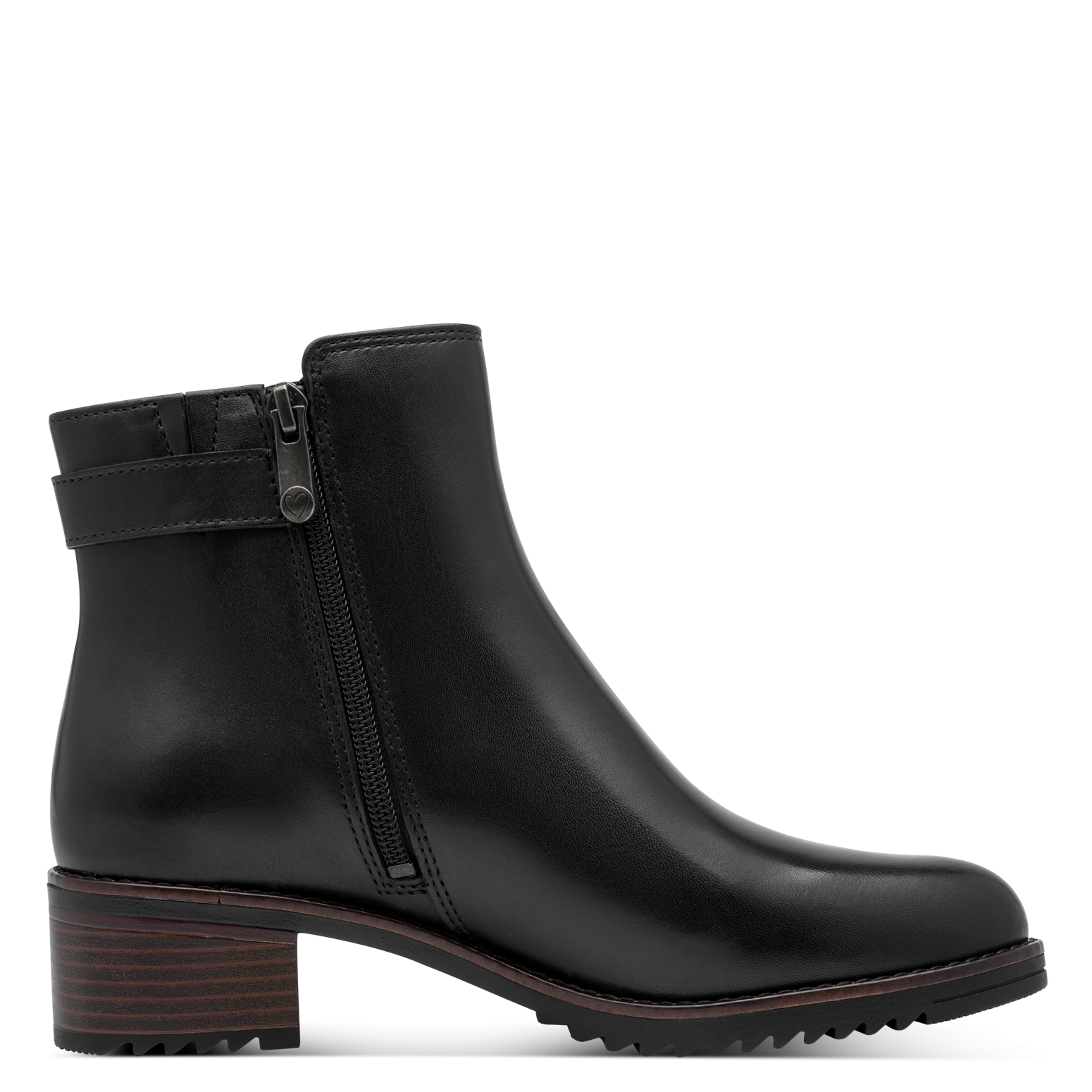 MARCO TOZZI Stiefelette  Blockabsatz, Ankle Boots mit modischer Zierschnalle