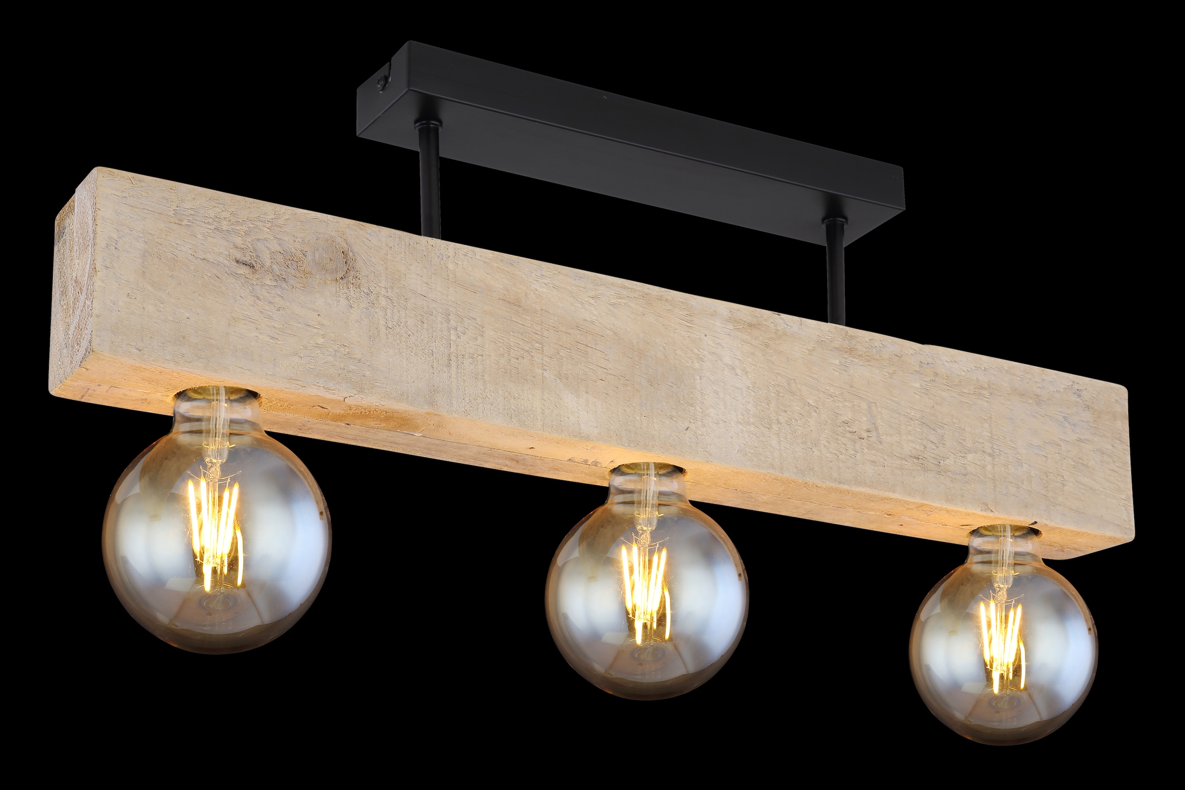 GLOBO LIGHTING Deckenleuchte »ADALIE«, Leuchtmittel E27 | ohne Leuchtmittel, Deckenlampe/Holz/Wohnbereich/Esszimmer/Flur/modern