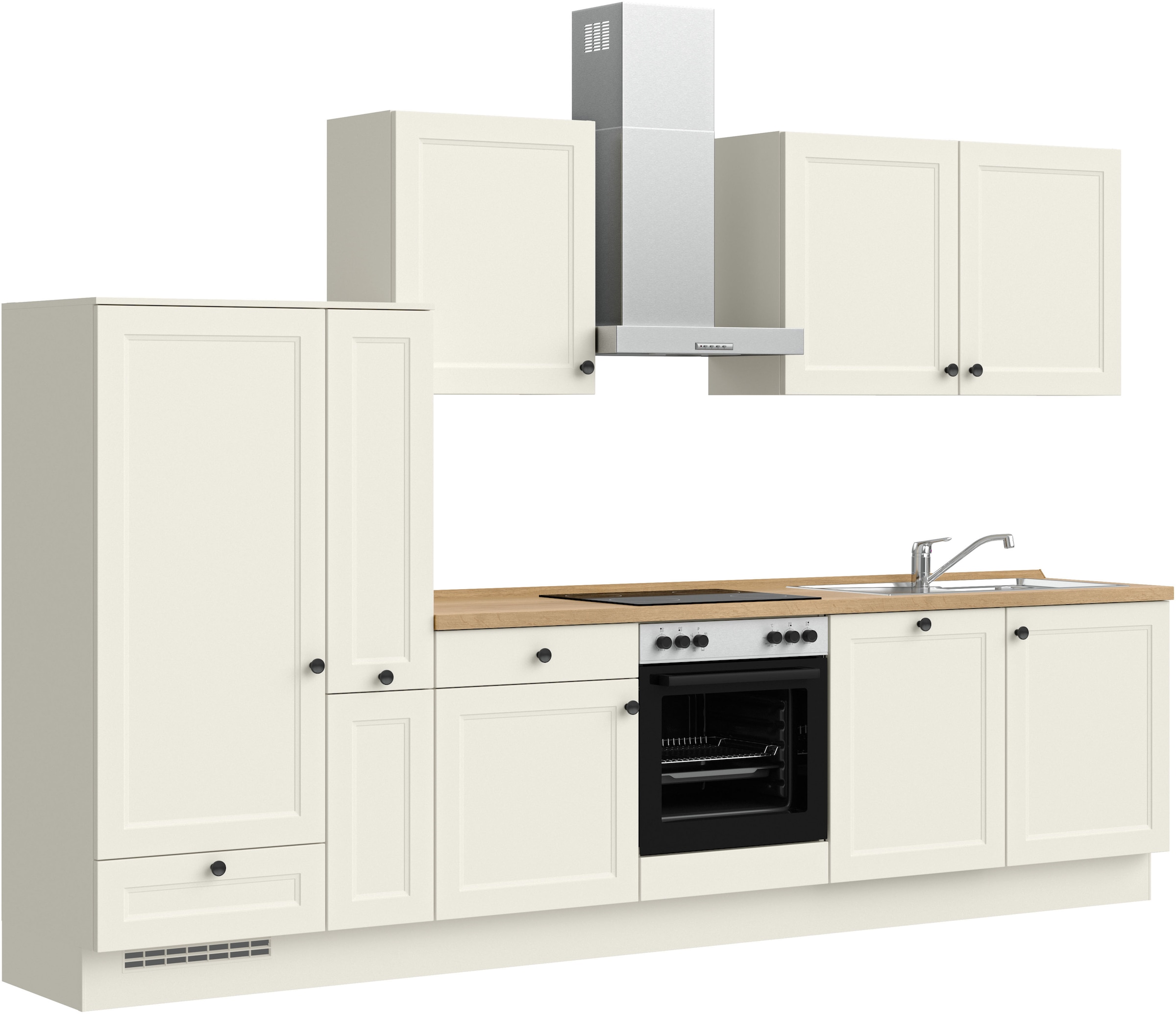 nobilia® Küchenzeile »"Cascada I"«, vormontiert, Ausrichtung wählbar, Breite 330 cm, wahlw. mit E-Geräten