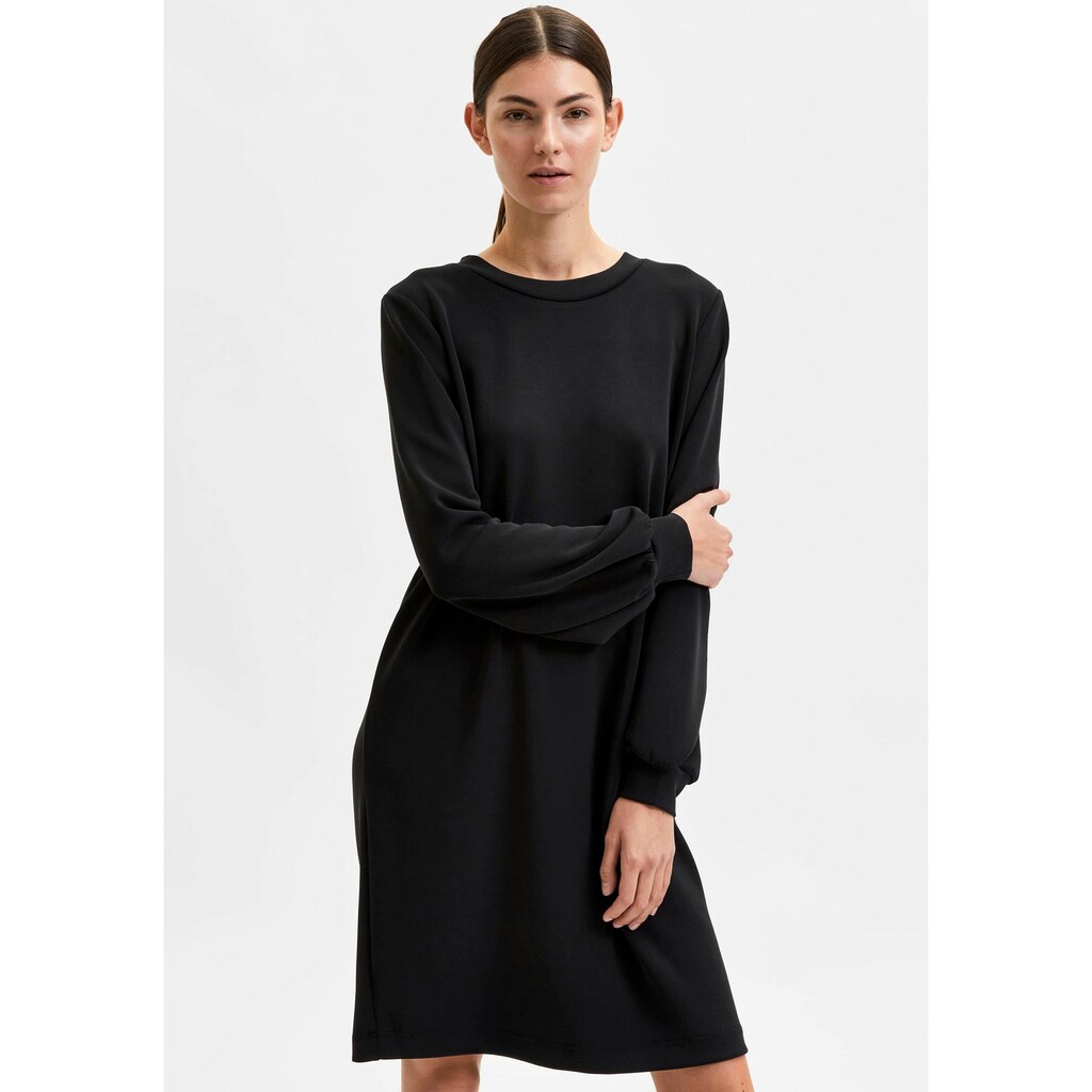 Damenmode Kleider SELECTED FEMME Sweatkleid »SLFTENNY«, aus hochwertigem Modal-Mix schwarz Damenmode Kleider SELECTED FEMME Sweatkleid »SLFTENNY«, aus hochwertigem Modal-Mix schwarz