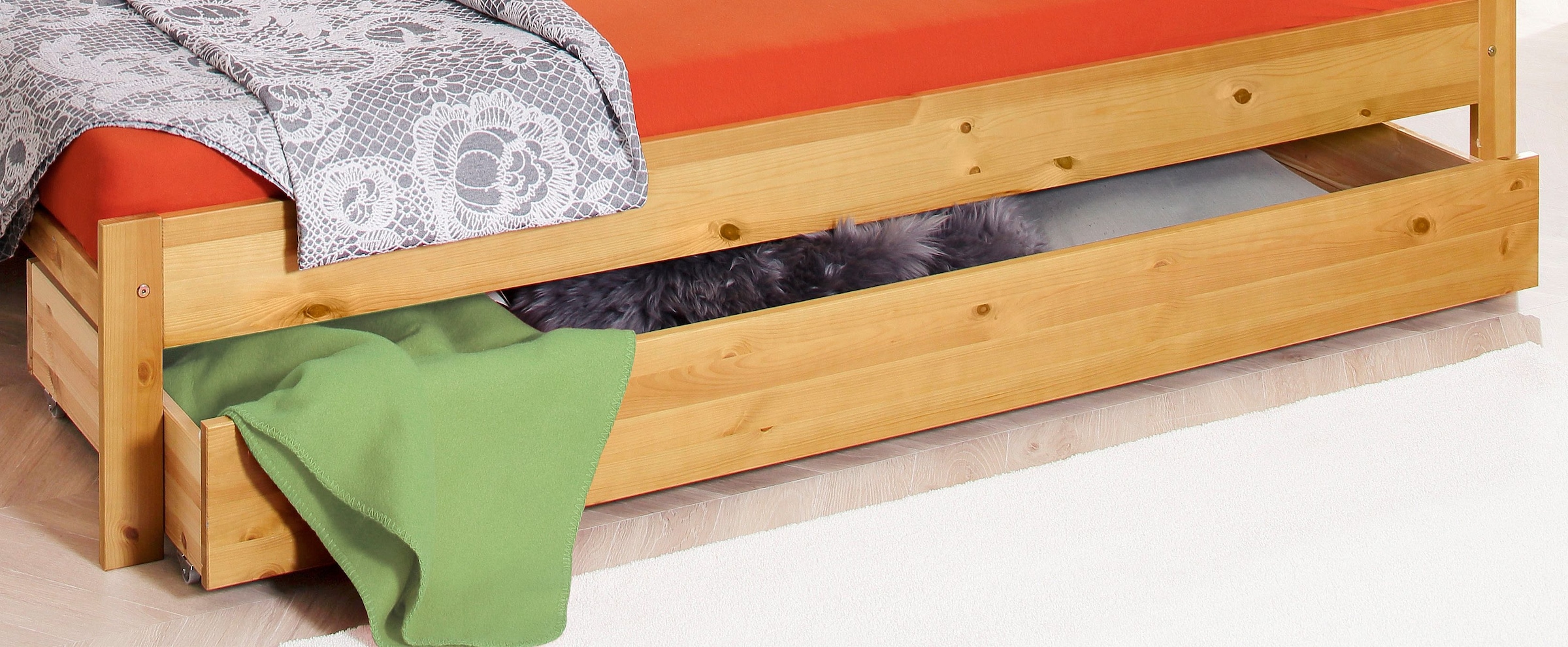 Home affaire Schublade »"AIRA" passend zum Daybed,«, aus massivem Holz (Kiefer)
