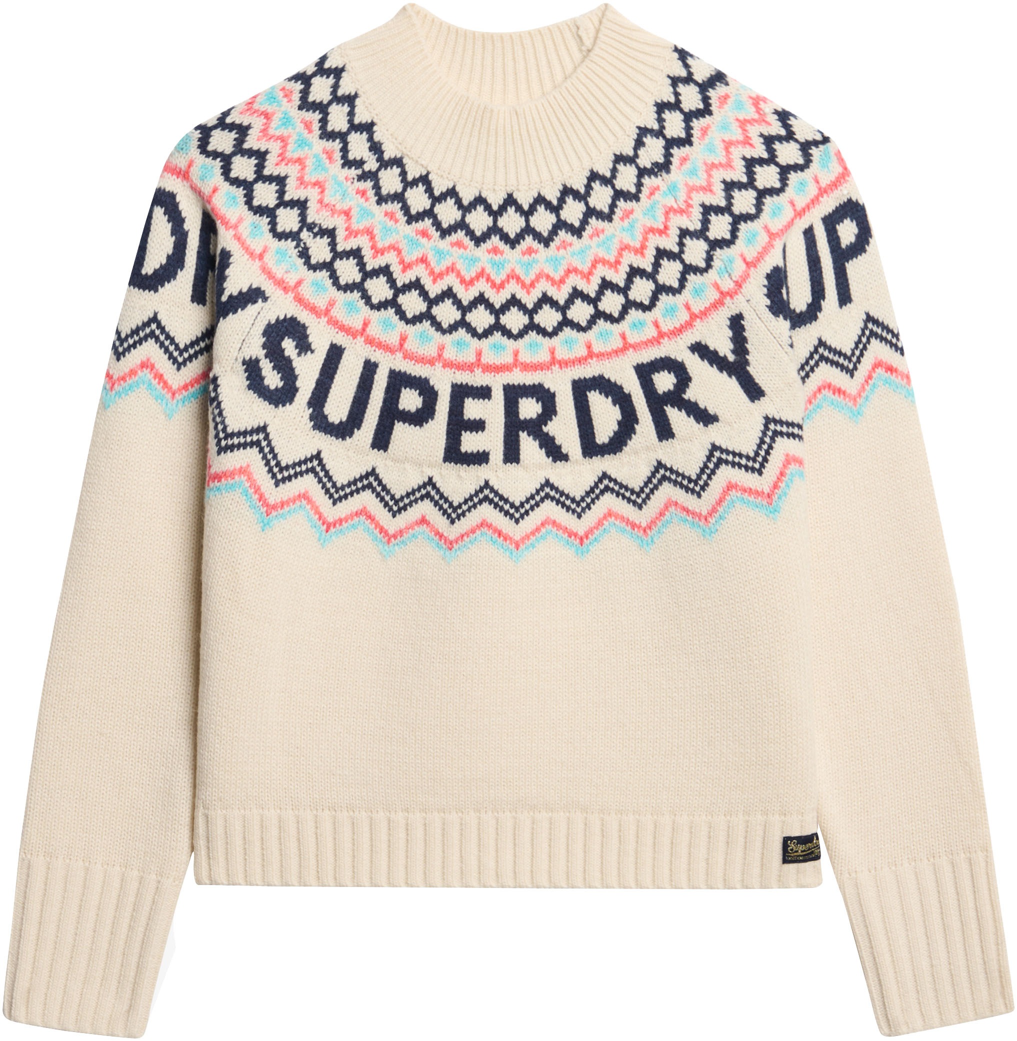 Superdry Strickpullover »FAIRISLE BRANDED JUMPER«