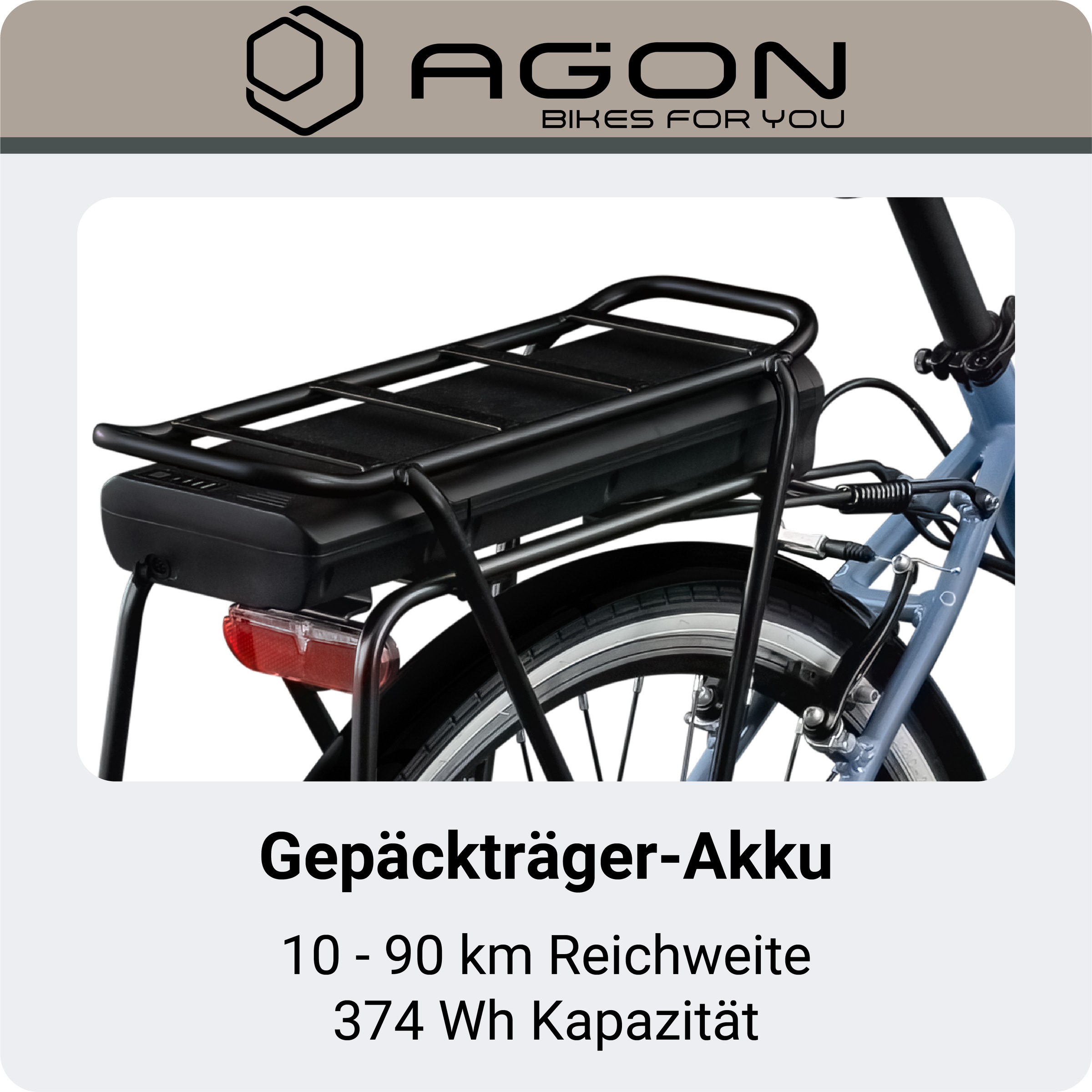 AGON »Assist« 3 Gang Nabenschaltung Frontmotor 250 W