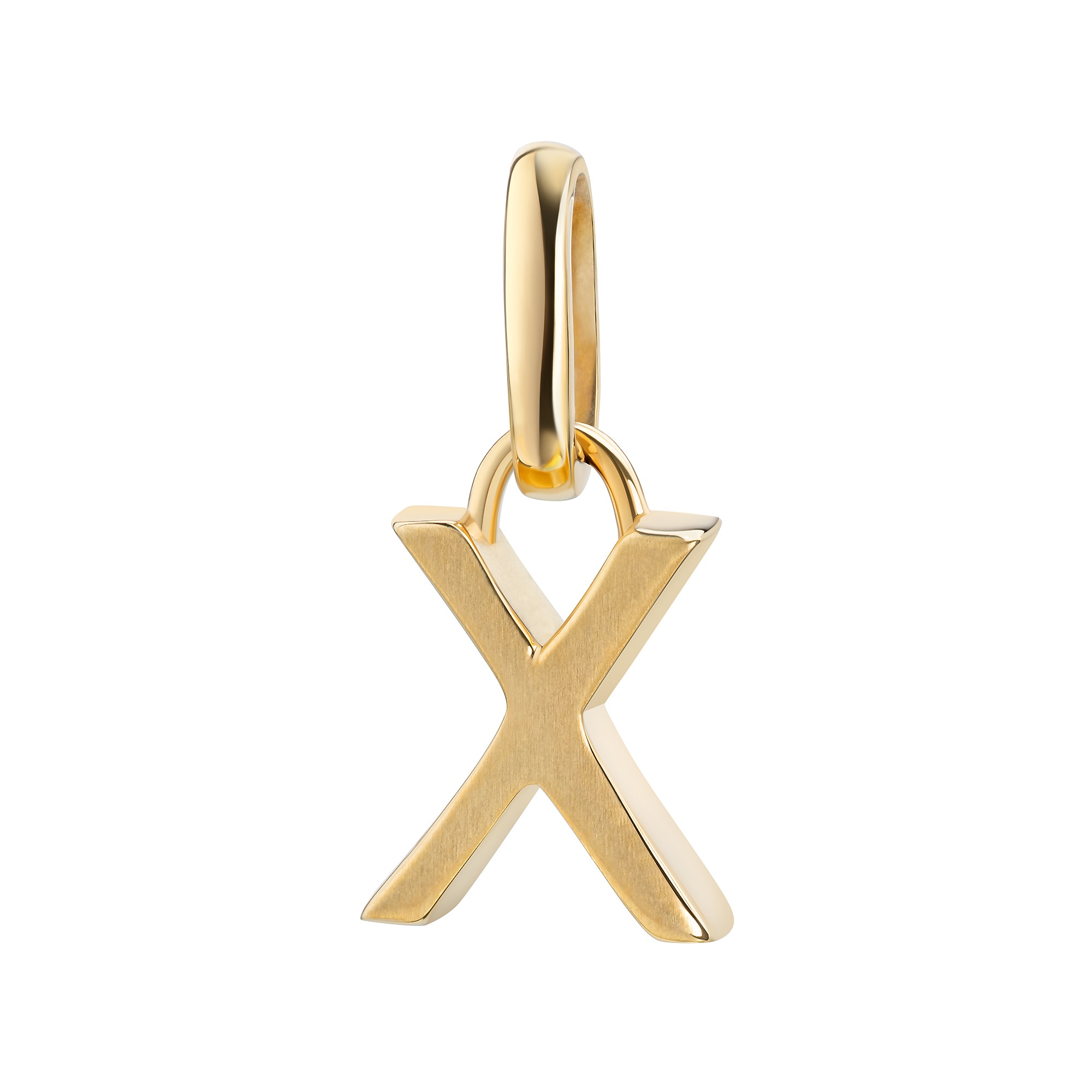 FIRETTI Damen Kettenanhänger "Schmuck Geschenk Gold 333 Halsschmuck Anhänger Buchstabe Alphabet", X, Gelbgold 333, 0,83 ggelbgoldfarben, Gelbgold
