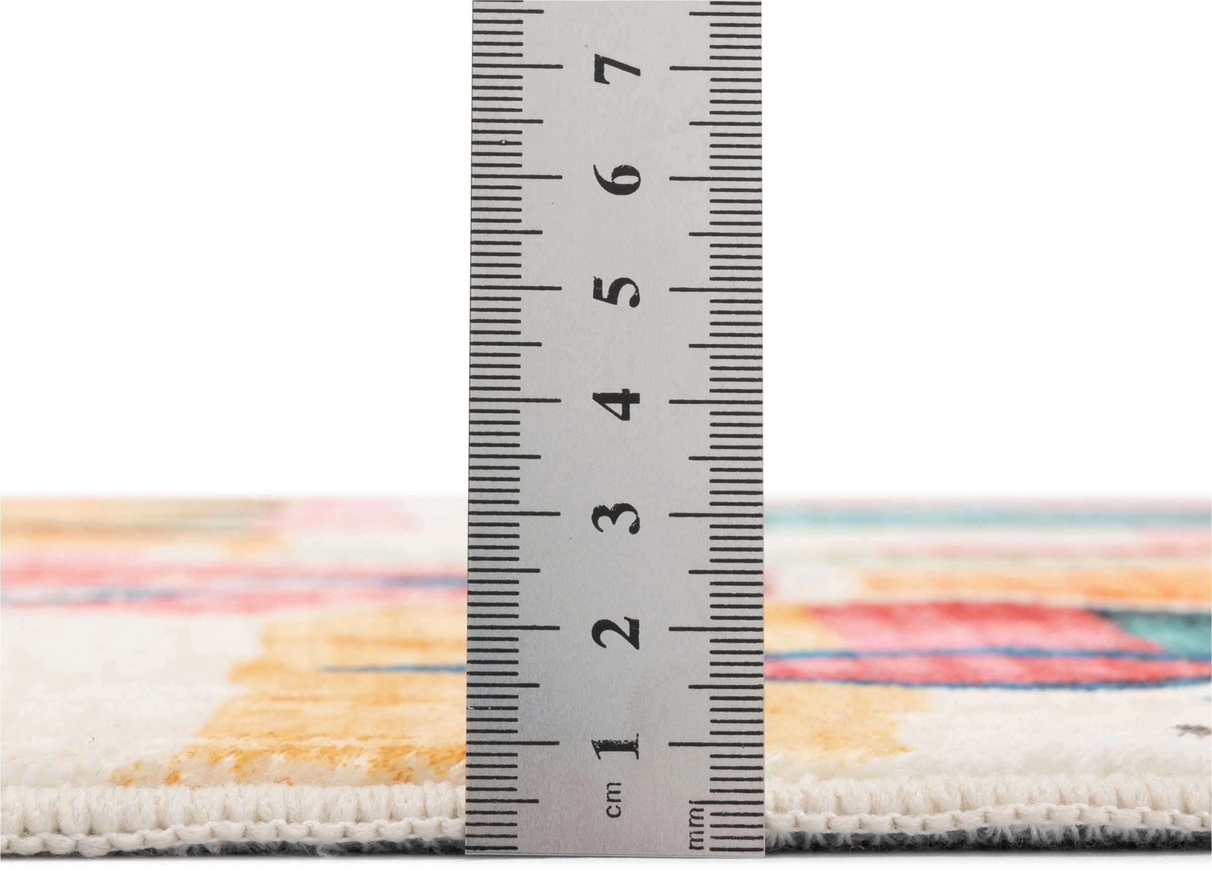 Gino Falcone Badematte »Ariella GF-145«, rutschhemmend beschichtet, fußbodenheizungsgeeignet, Badteppich, bedruckt, modernes Design, Rauten, weich & kuschelig