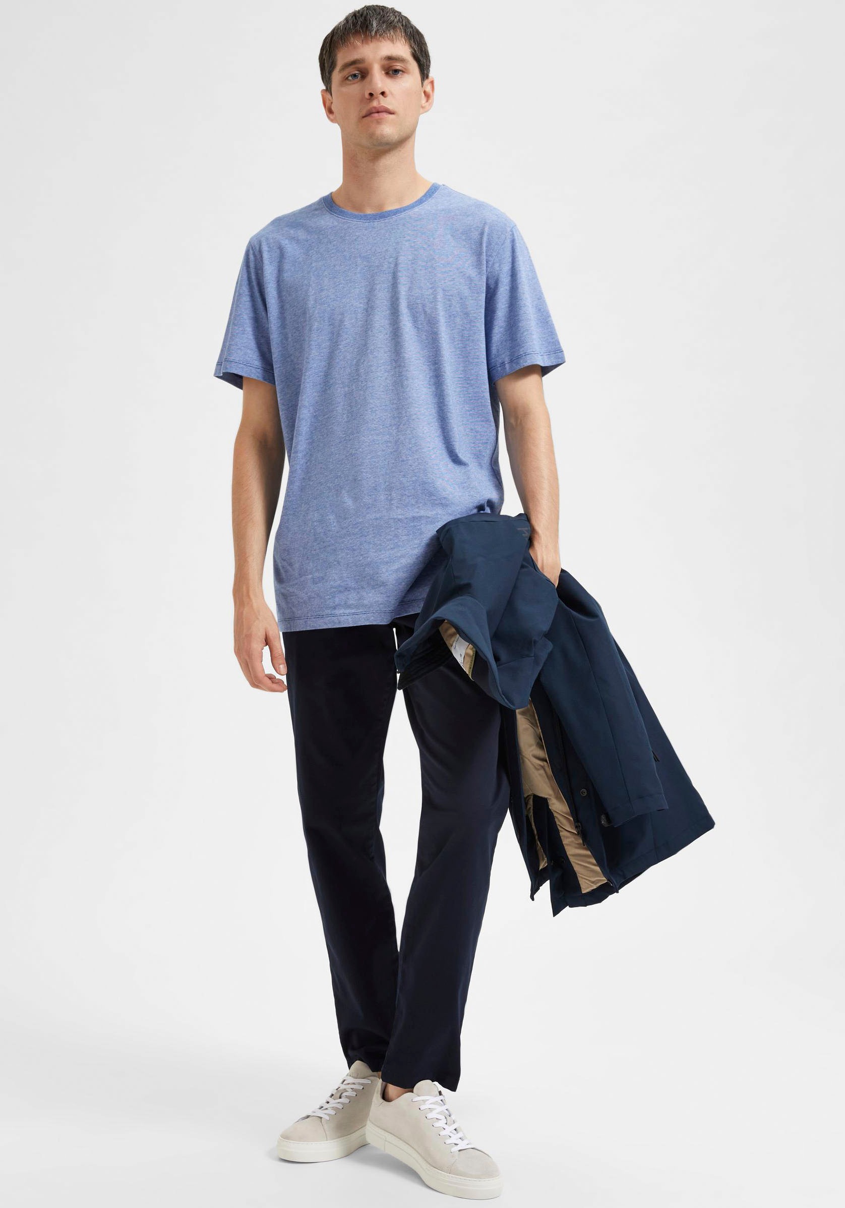 Thumbnail - SELECTED "SLH175-SLIM NEW MILES FLEX PANT NOOS" Baumwollmischung, slim fit