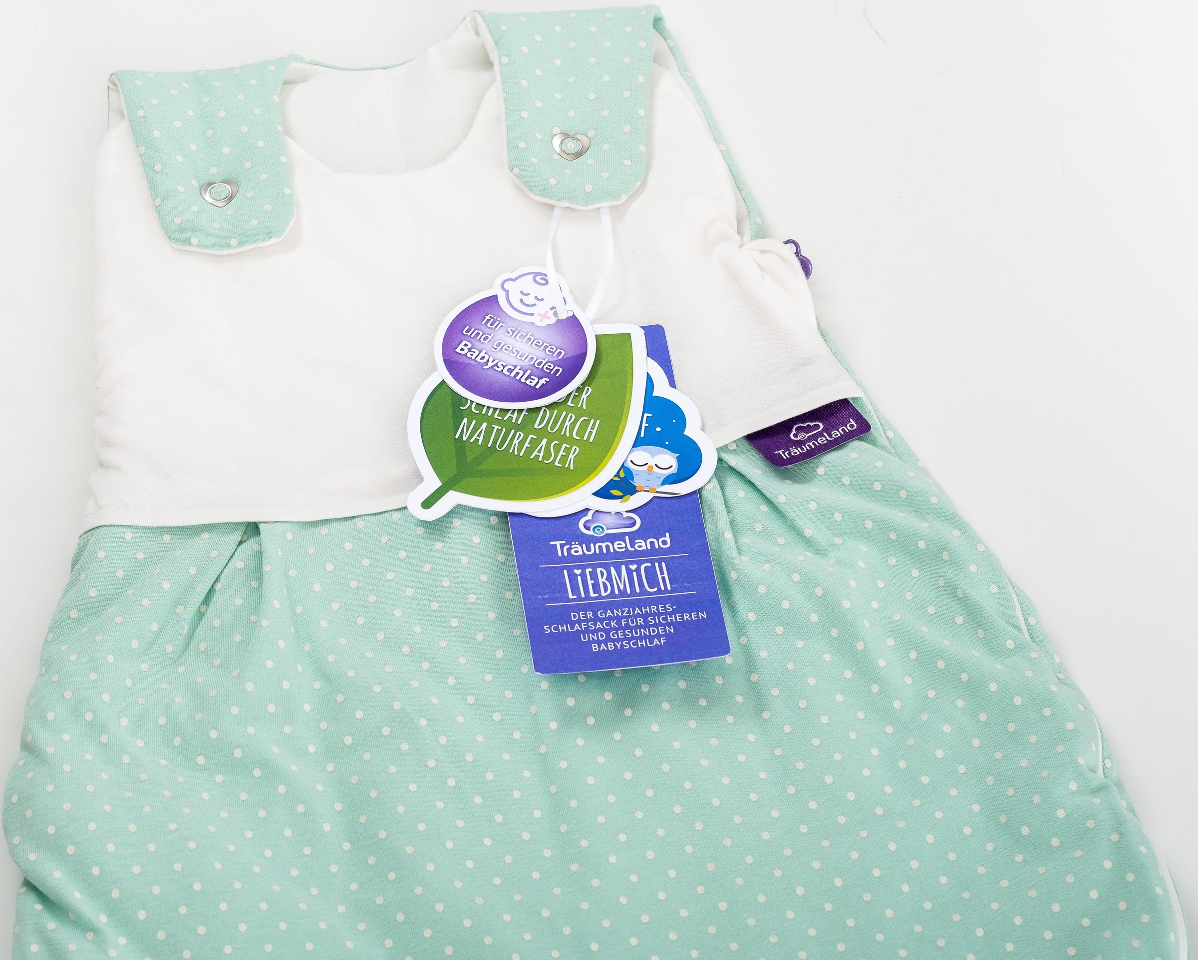 Träumeland Babyschlafsack »Set Pünktchen mint«