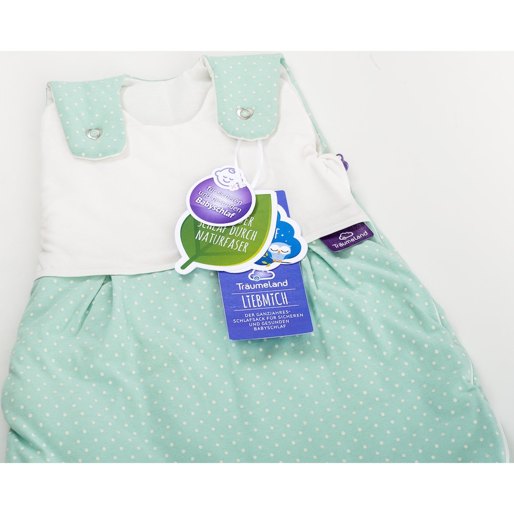 Träumeland Babyschlafsack »Set Pünktchen mint«, (Packung, 3 tlg., 3er-Pack)