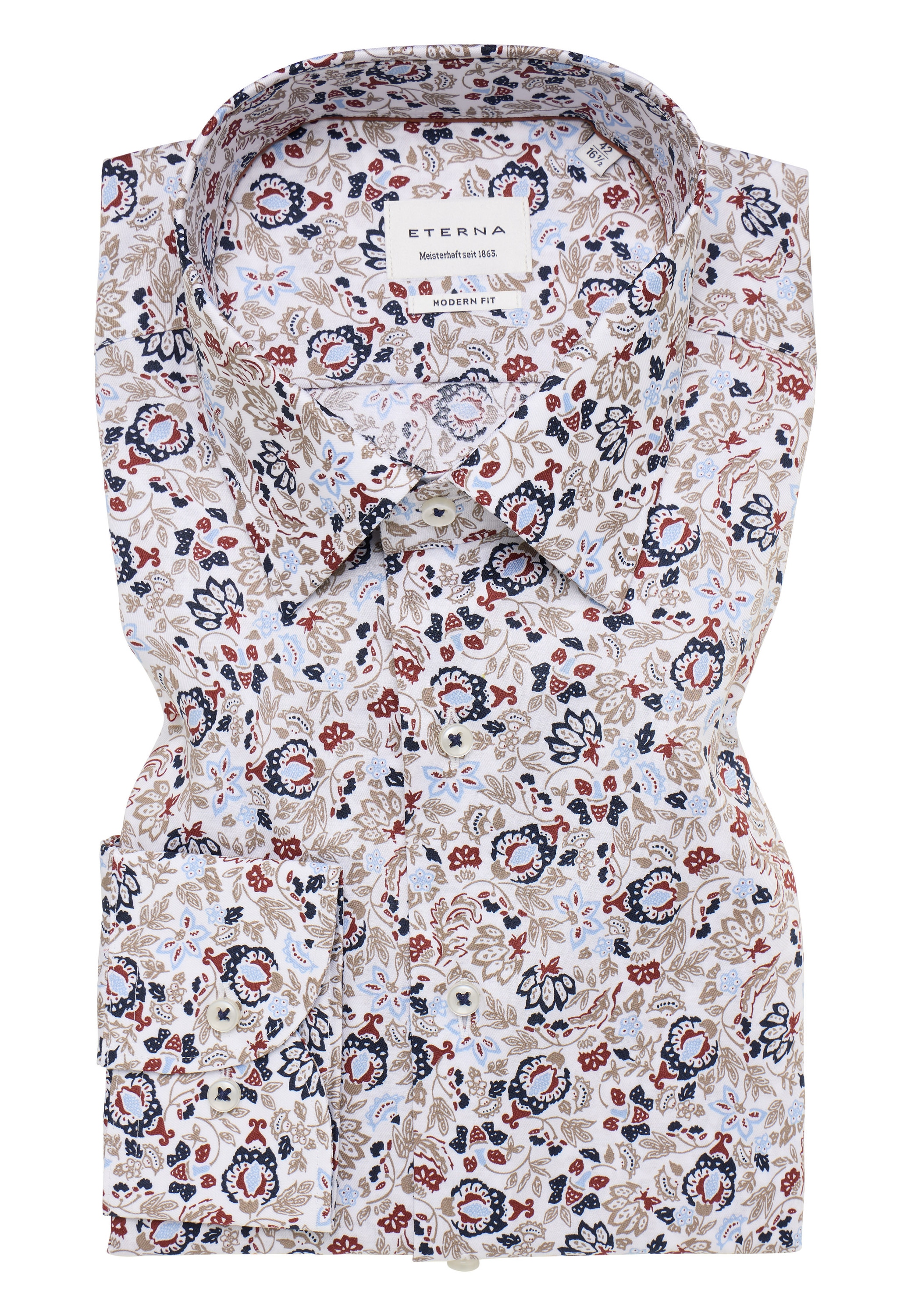 Eterna Langarmhemd »MODERN FIT«, NON IRON (bügelfrei)