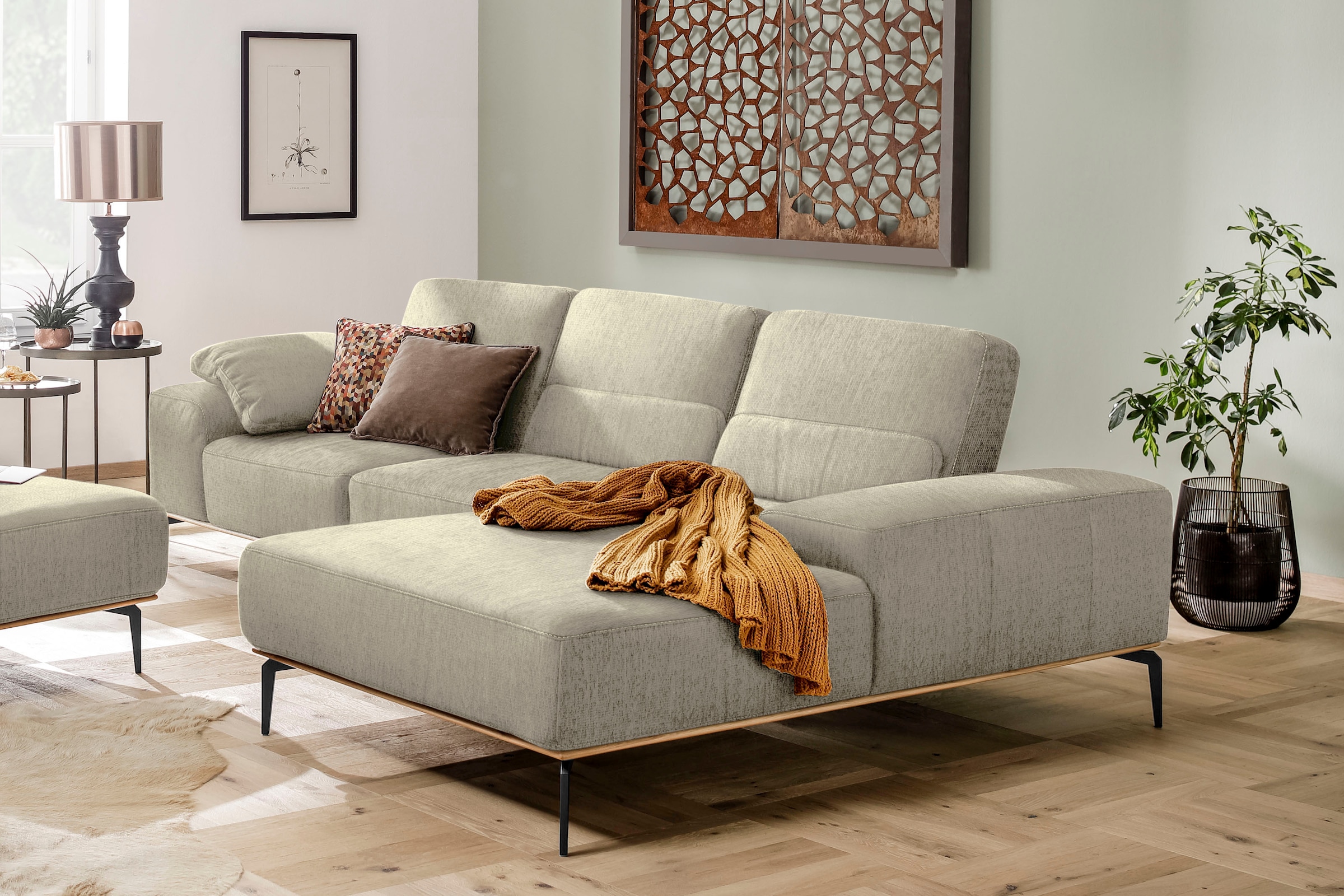 W.SCHILLIG Ecksofa "run, Designsofa mit tollem Sitzkomfort, bequem, L-Form" günstig online kaufen