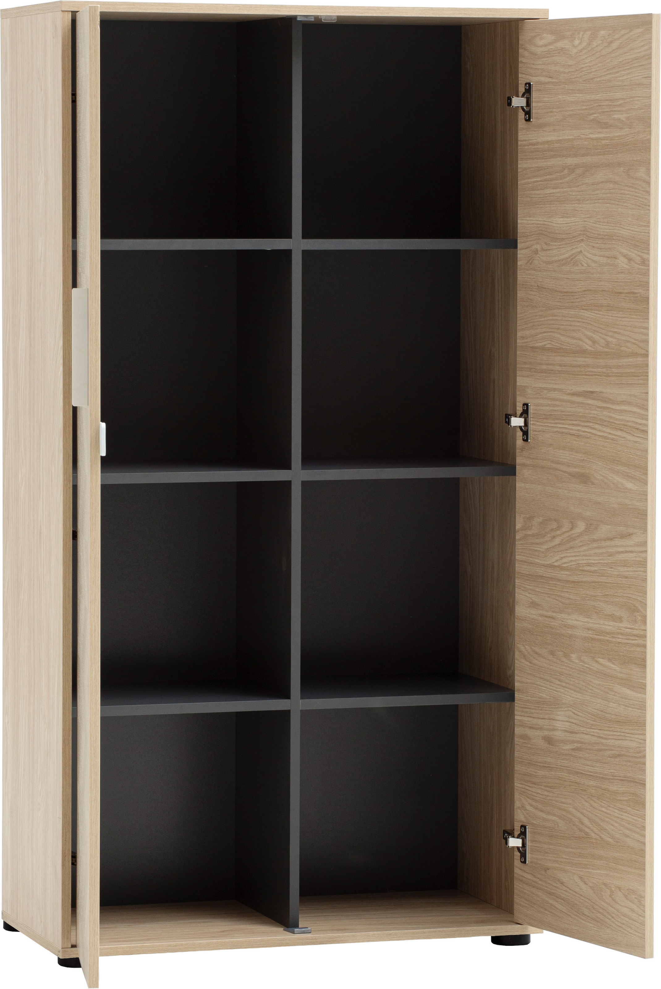 Schildmeyer Aktenschrank »AREZZO, Höhe 150 cm, 2 Türen, Fischgräten Dekor, MADE IN GERMANY« 1 Stk. tlg. Linke Tür in Fischgräten Dekor, MADE IN GERMANY