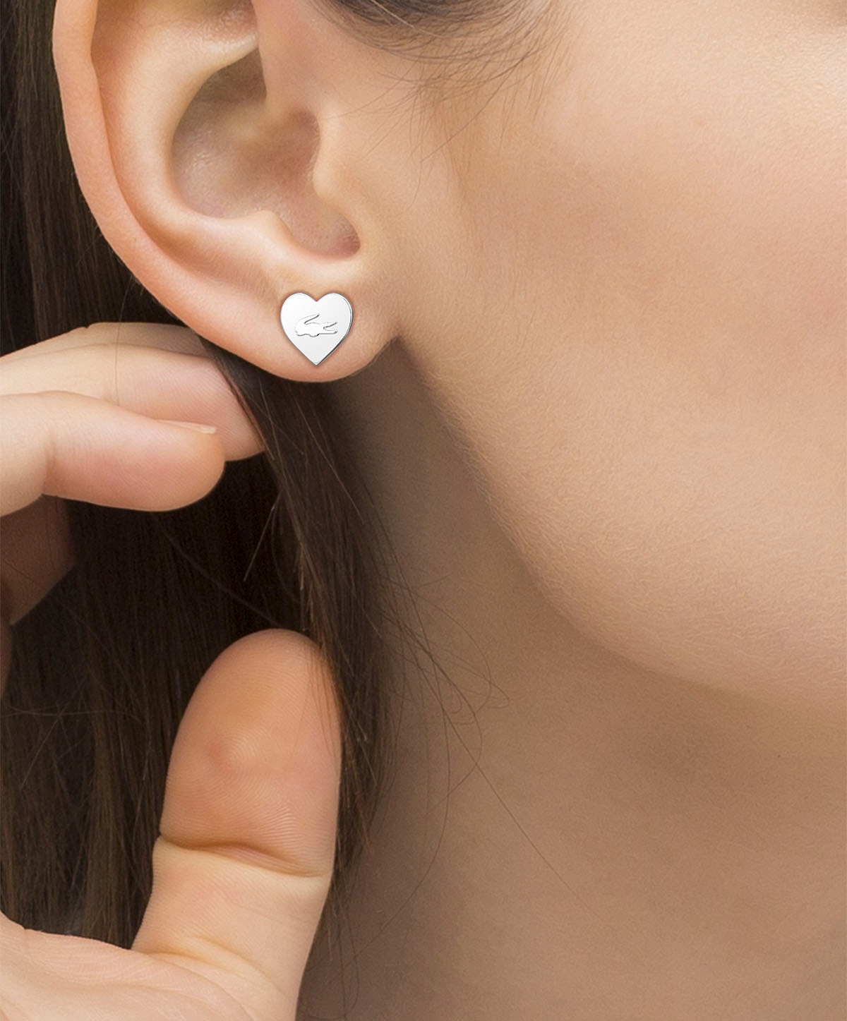 Lacoste Paar Ohrstecker »Schmuck Geschenk Edelstahl Ohrringe LOVE MY CROC, 2040421«