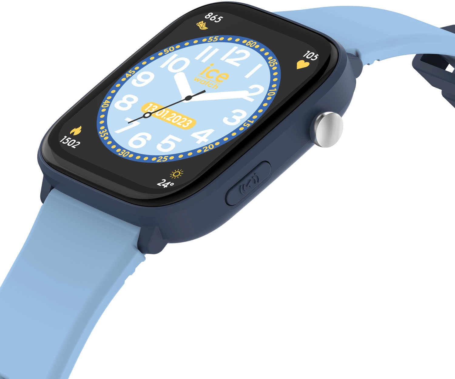 ice-watch Smartwatch »ICE smart junior 3.0 - Find My - 1.75«, Armbanduhr, Kinderuhr, Silikonarmband, Bluetooth, Geschenkidee,digital)
