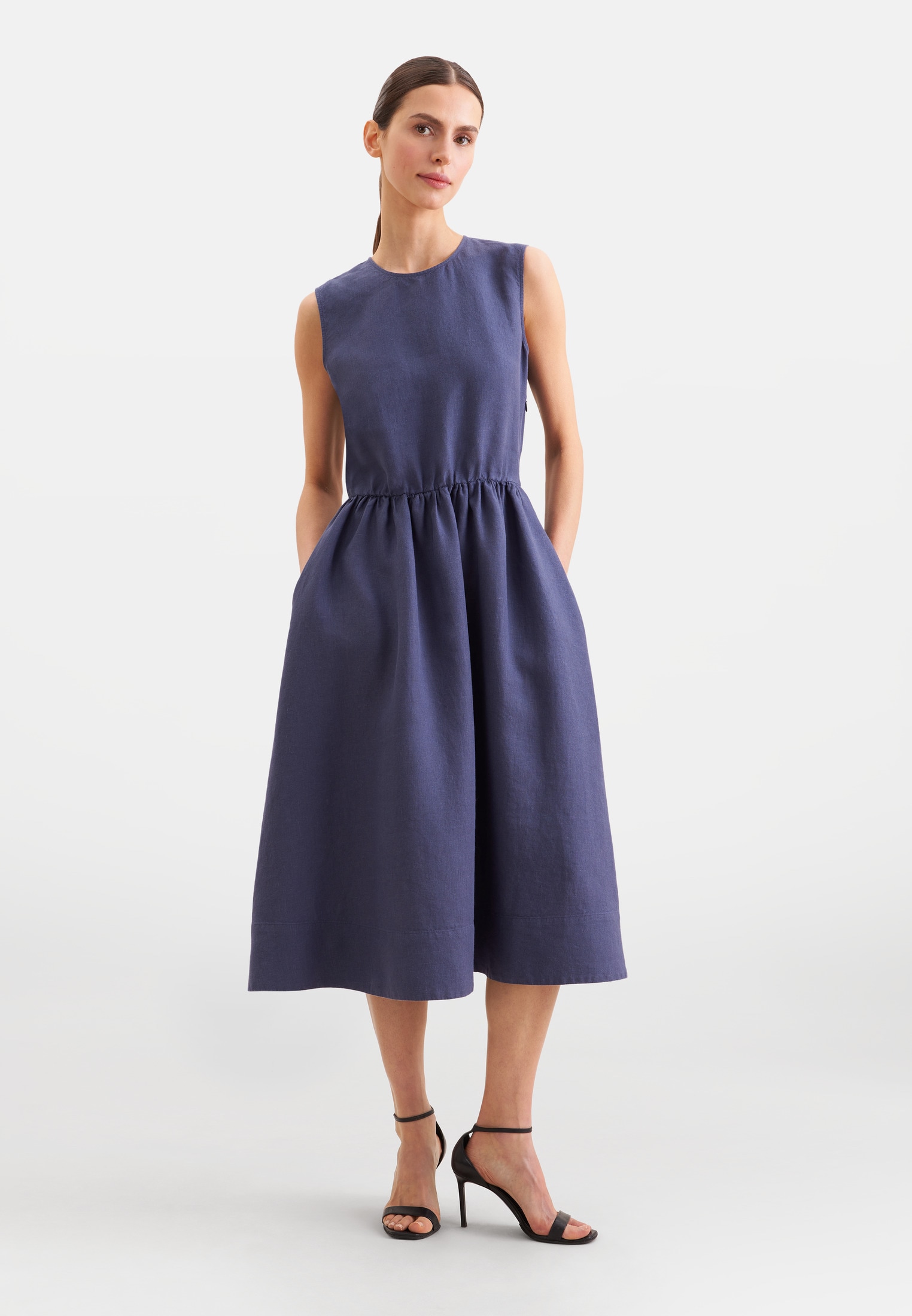 seidensticker Sommerkleid Ohne Arm Rundhals Uni