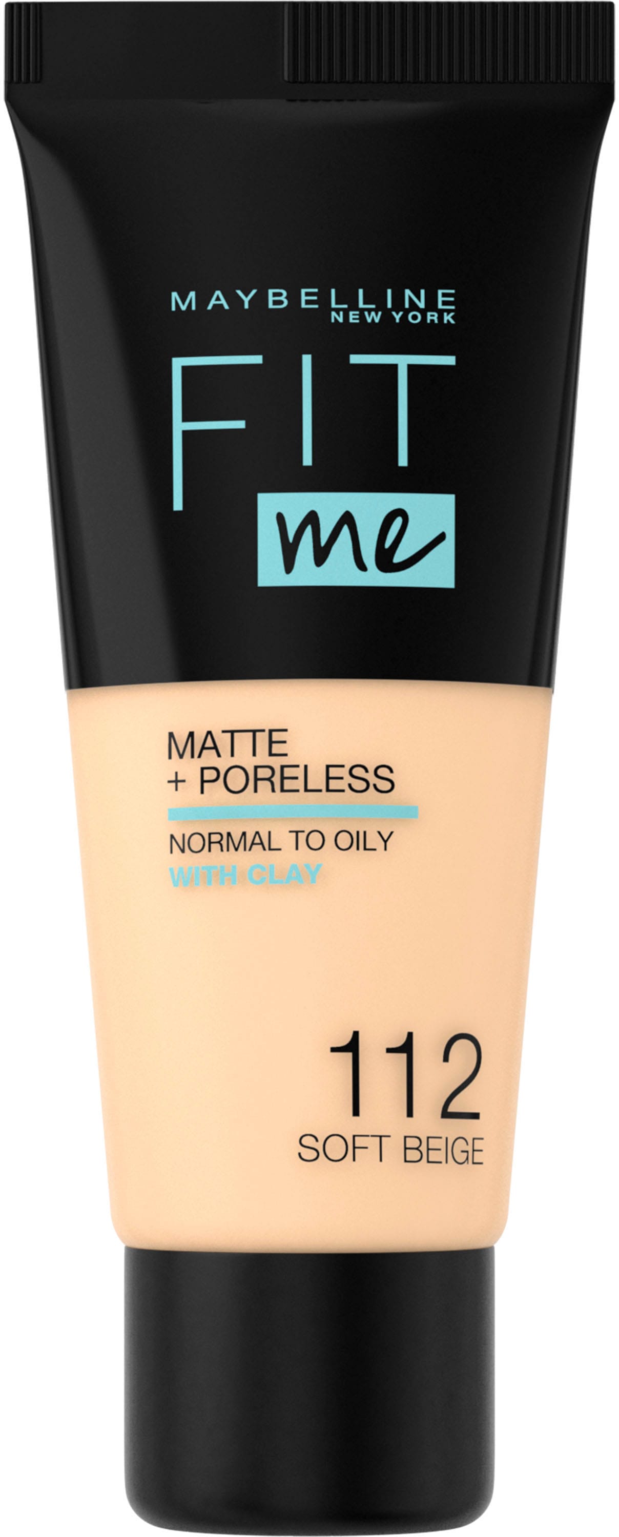 MAYBELLINE NEW YORK Foundation »Fit Me! Matte + Poreless Make-Up«, mit langanhaltender Formel