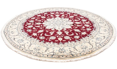 Orientteppich »Perser - Nain rund - 245 x 245 cm - dunkelrot«, rund