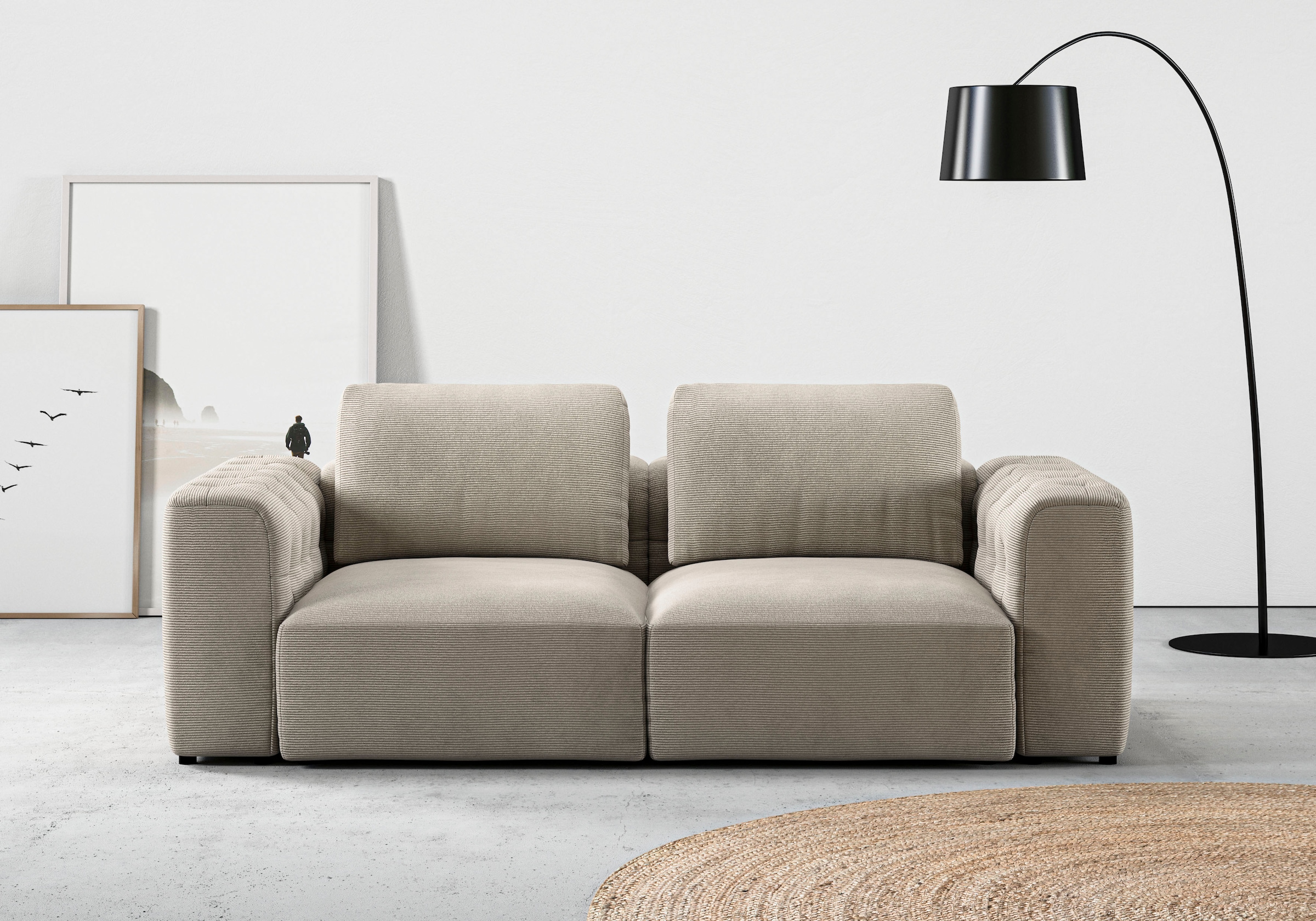 Home affaire 2-Sitzer "Cushid" Modulsofa, bestehend aus 2 Teilen, Breite 21 günstig online kaufen