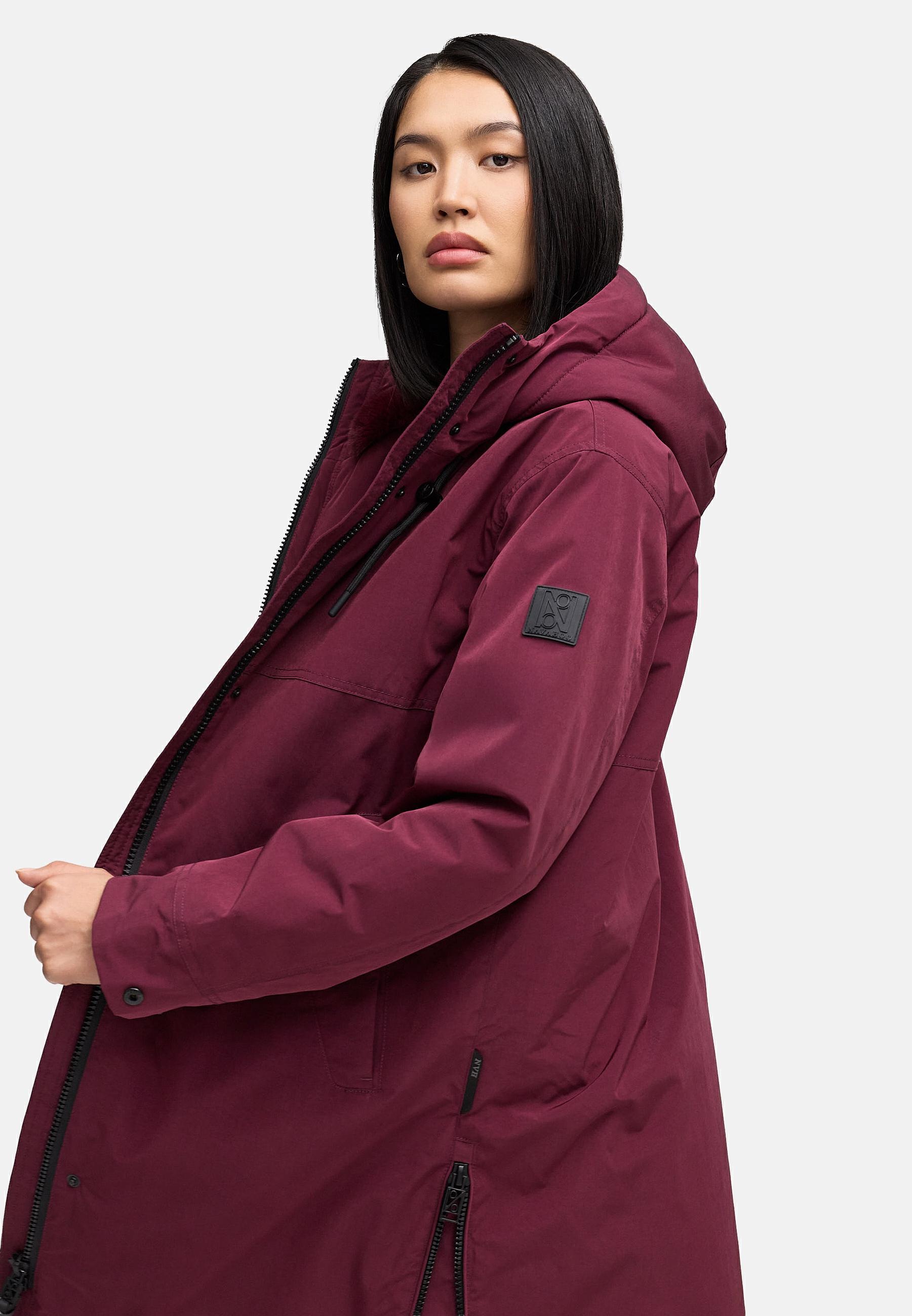 Navahoo Wintermantel »Hageltanz 14« Warmer Damen Kurzmantel mit Kapuze