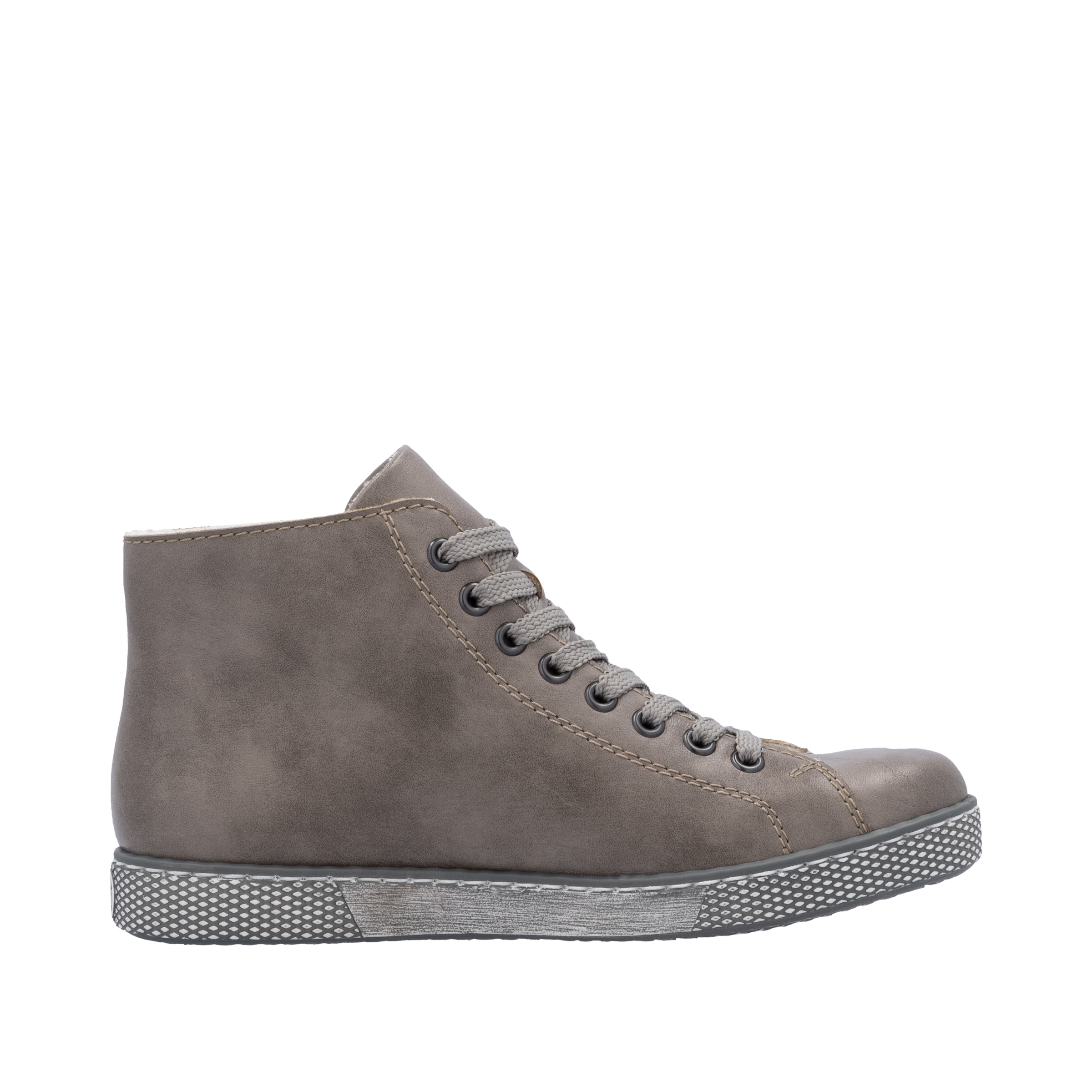 Rieker Schnürboots, Schnürstiefelette, Casual-Boots mit Reißverschluss außen