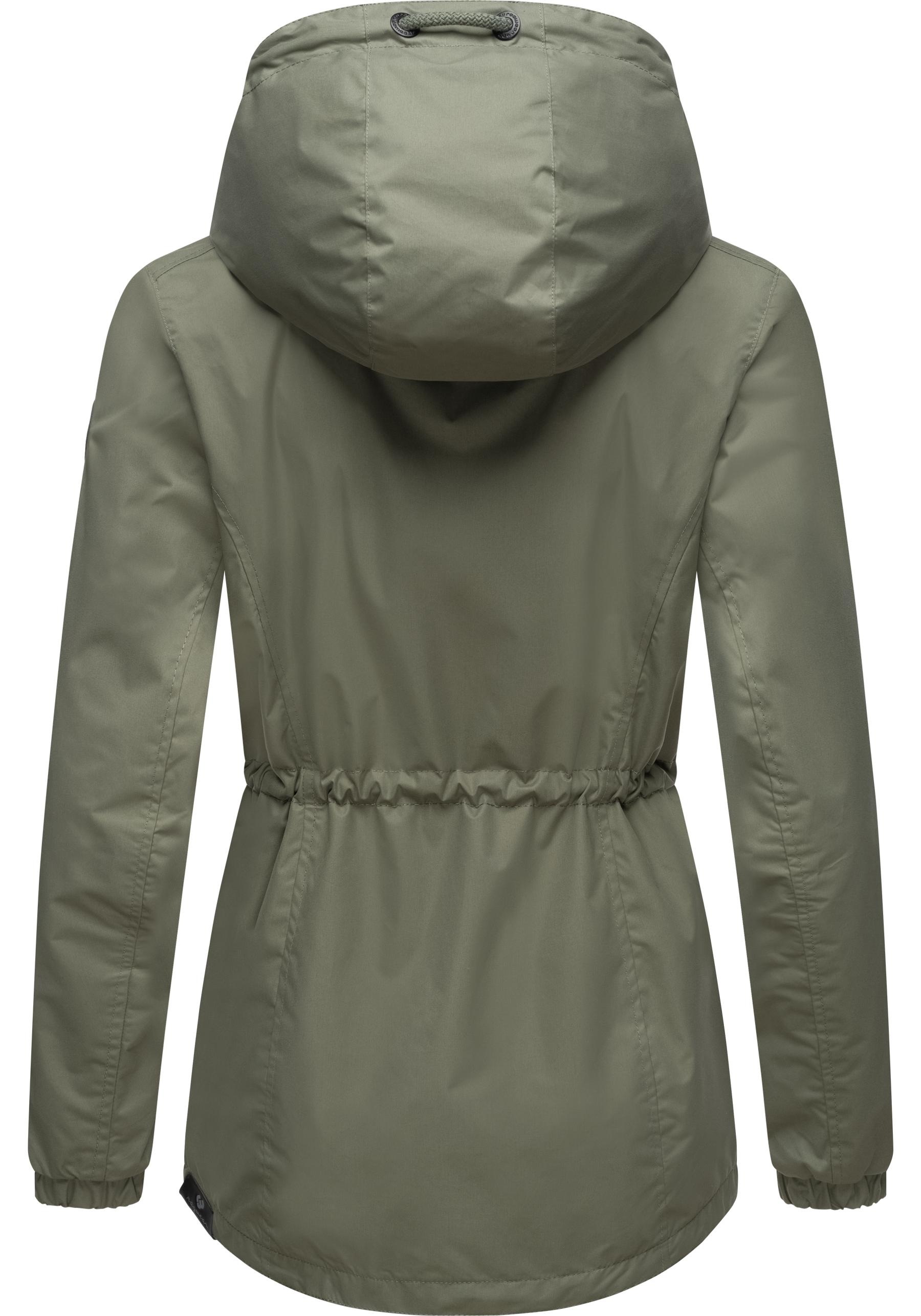 Ragwear Outdoorjacke »Danka«, mit Kapuze, Wasserdichte Übergangsjacke mit großer Kapuze