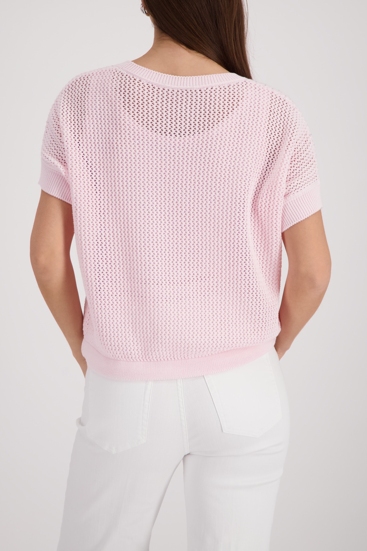 Monari Ajourpullover "Pullover Basic Schmuck" Regular fit mit Strasssteinen günstig online kaufen