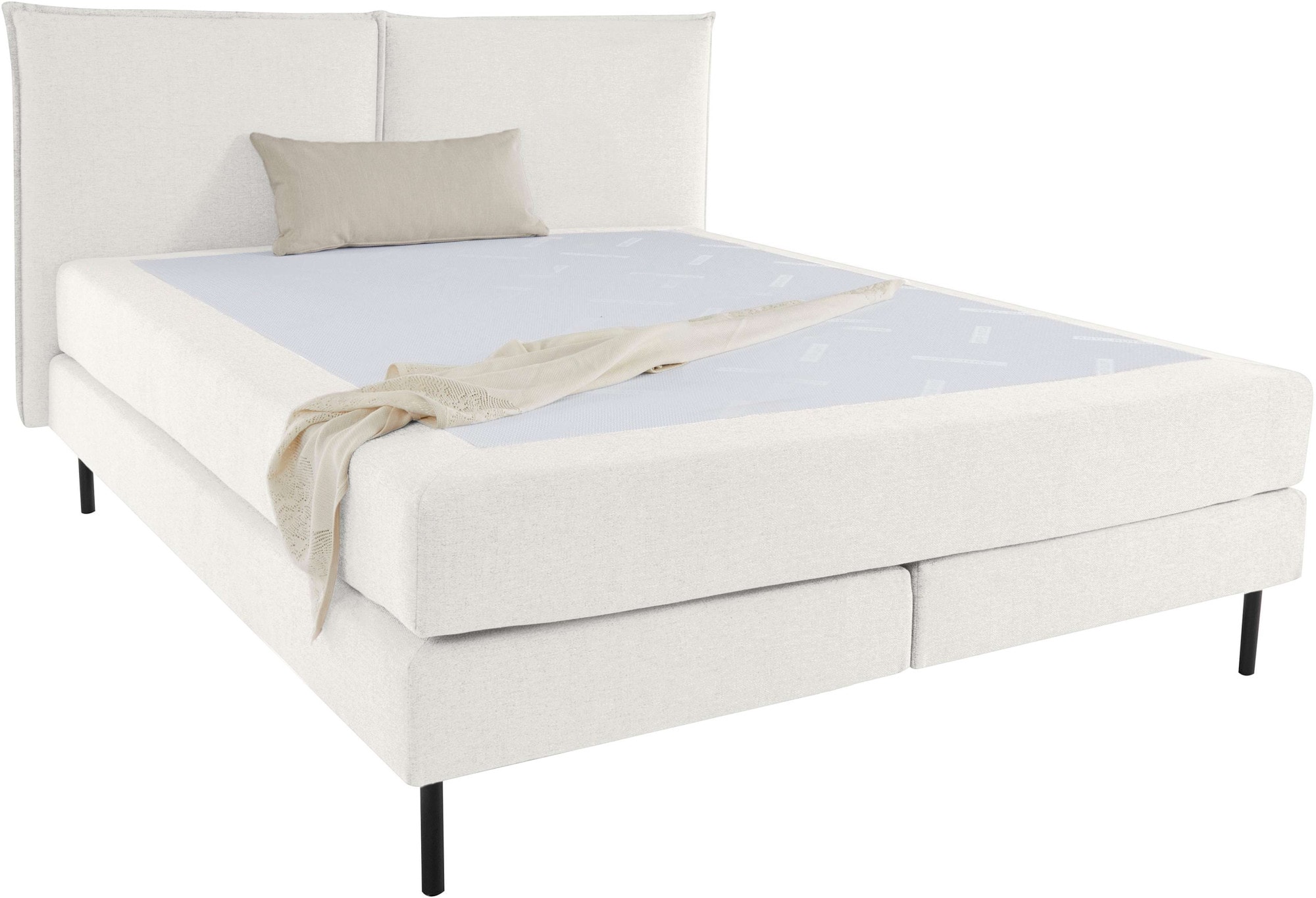 LeGer Home by Lena Gercke Bett »ERIK Boxbett mit Bonnell-/Taschen-Federkernmatratze, Breite 160/180cm« wahlweise Härtegrad der Matratze H2/H3/H4, Polsterbett mit/ohne Topper