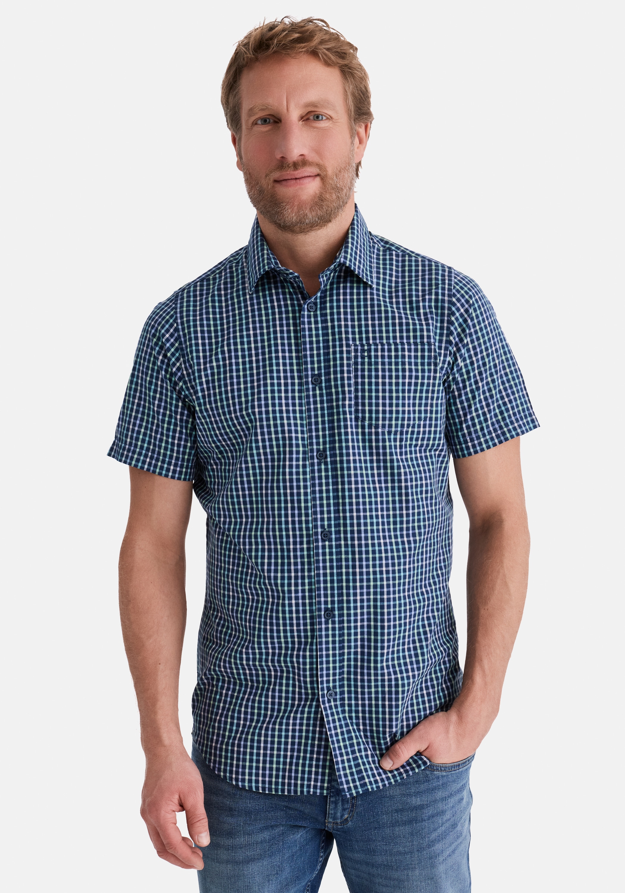 Stooker Men Kurzarmhemd "HUDSON Kurzarm-Hemd" Stooker HUDSON Herren Kurzarm günstig online kaufen