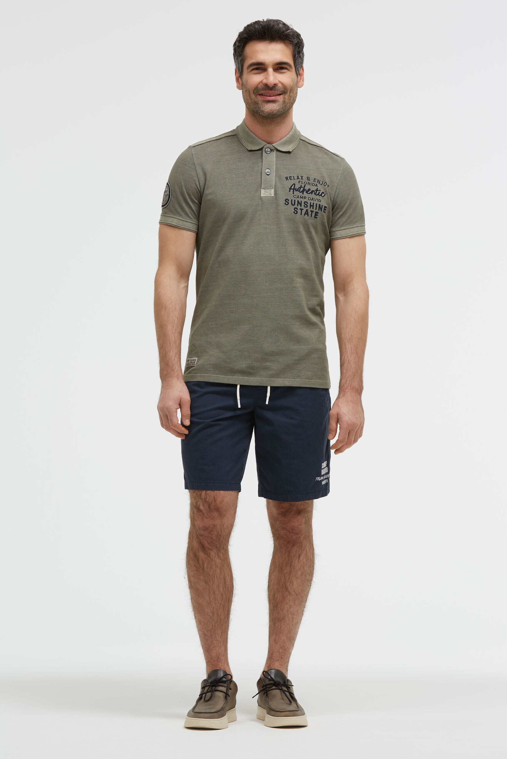 CAMP DAVID Sporthose  mit Elastikbund & seitlichen Taschen